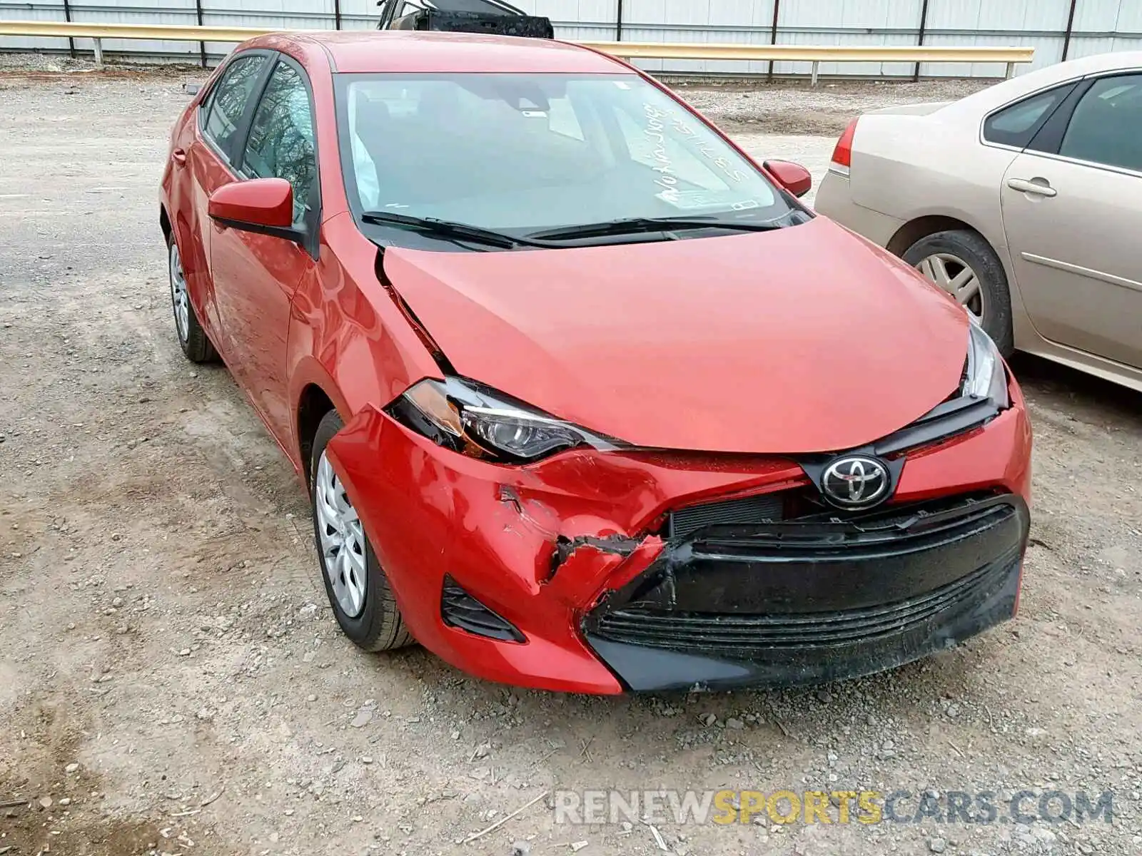 1 Photograph of a damaged car 5YFBURHE6KP883922 TOYOTA COROLLA 2019