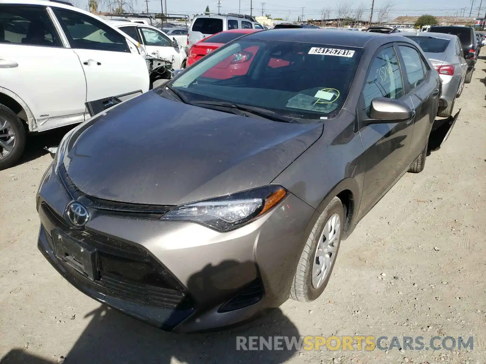 2 Photograph of a damaged car 5YFBURHE6KP885380 TOYOTA COROLLA 2019