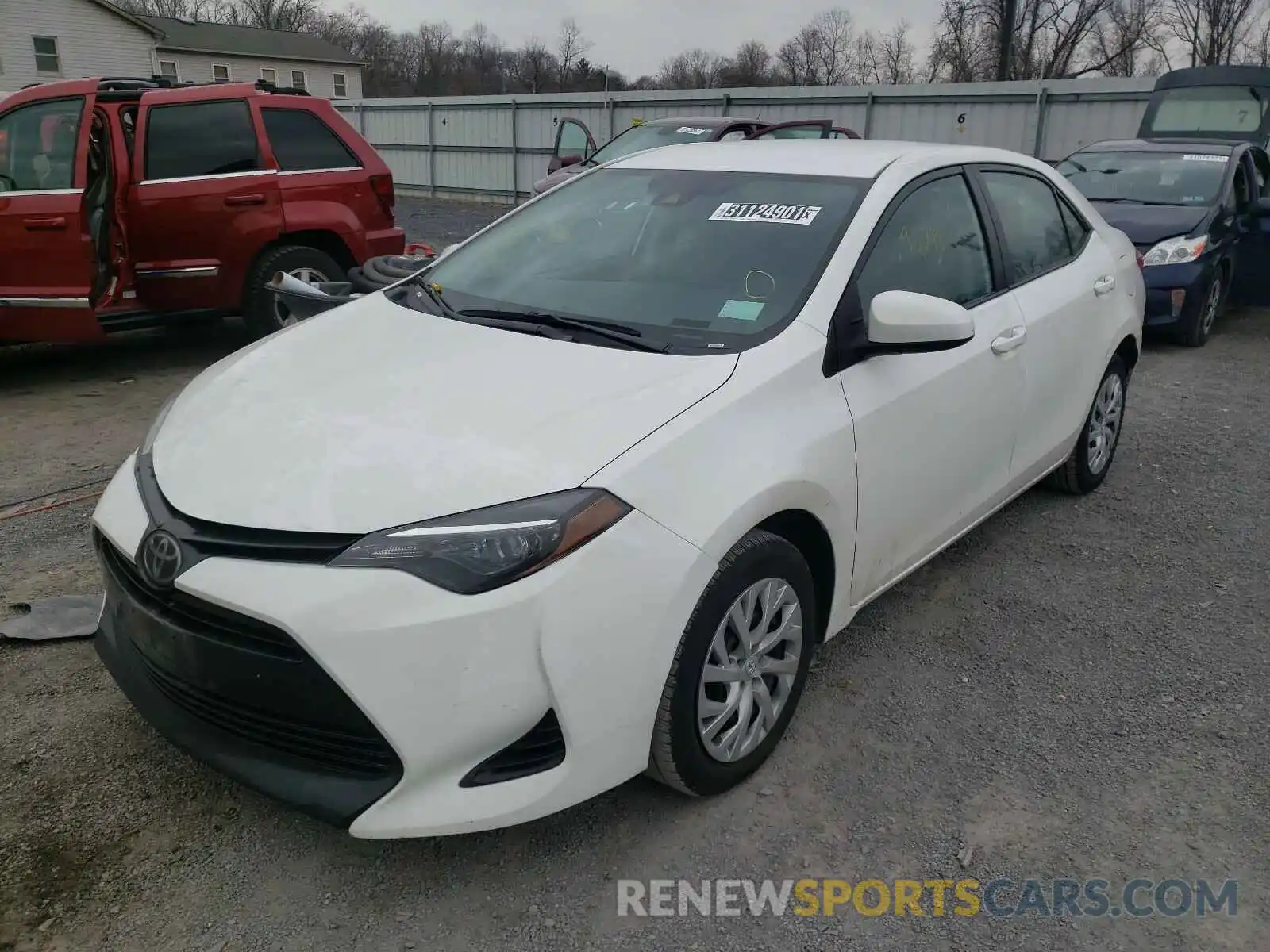 2 Photograph of a damaged car 5YFBURHE6KP886979 TOYOTA COROLLA 2019