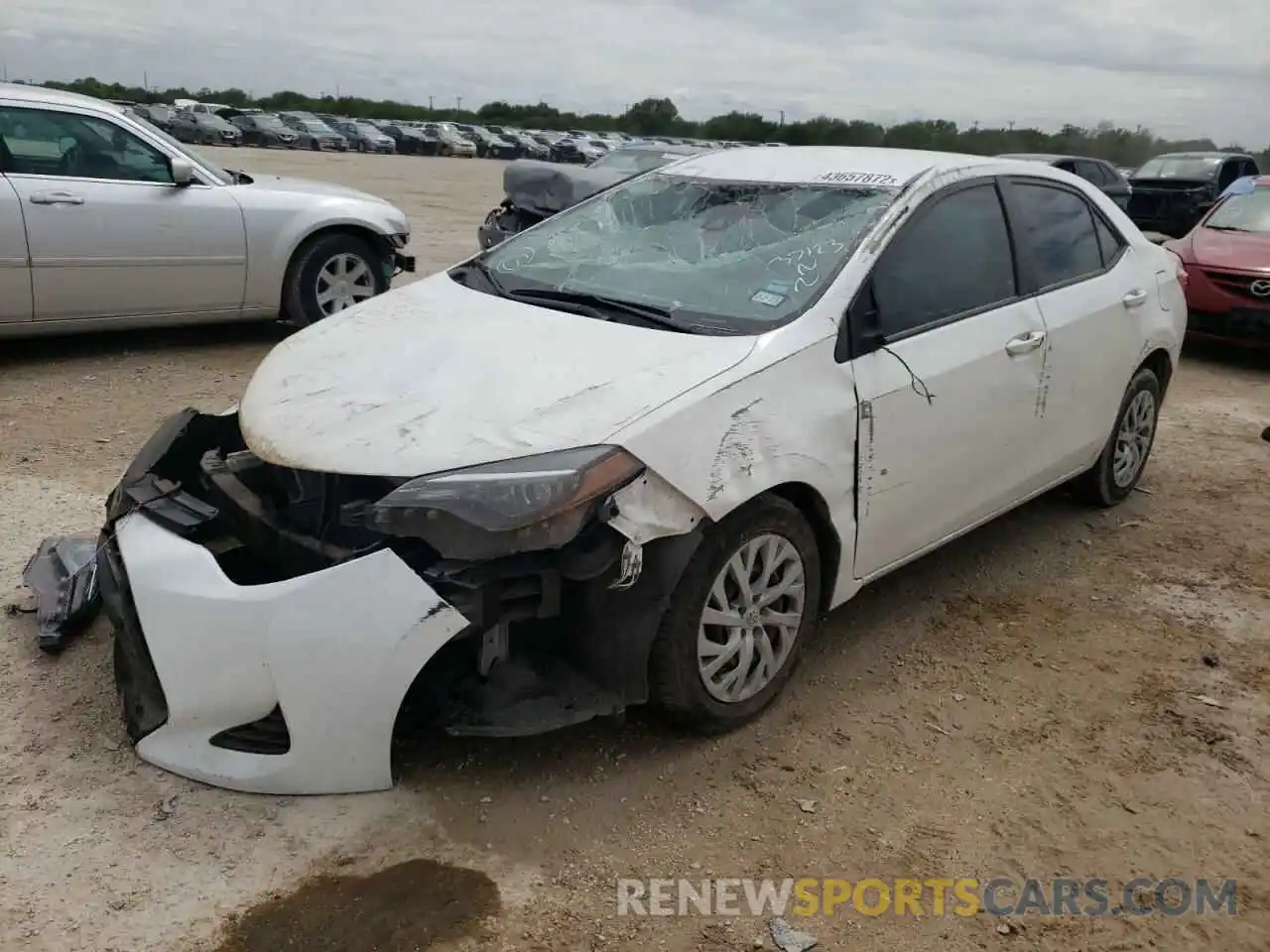 2 Photograph of a damaged car 5YFBURHE6KP889381 TOYOTA COROLLA 2019