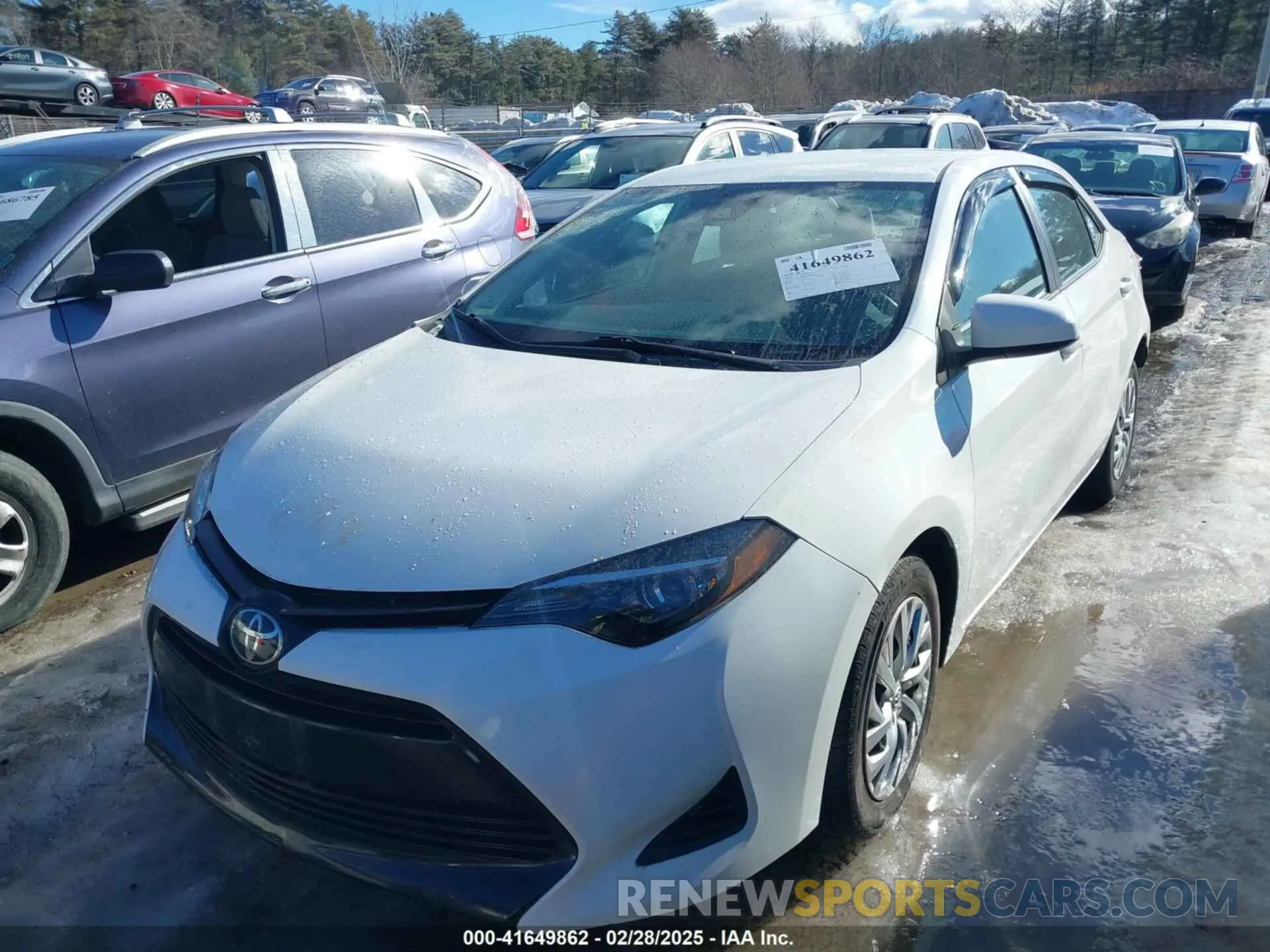 2 Photograph of a damaged car 5YFBURHE6KP894922 TOYOTA COROLLA 2019
