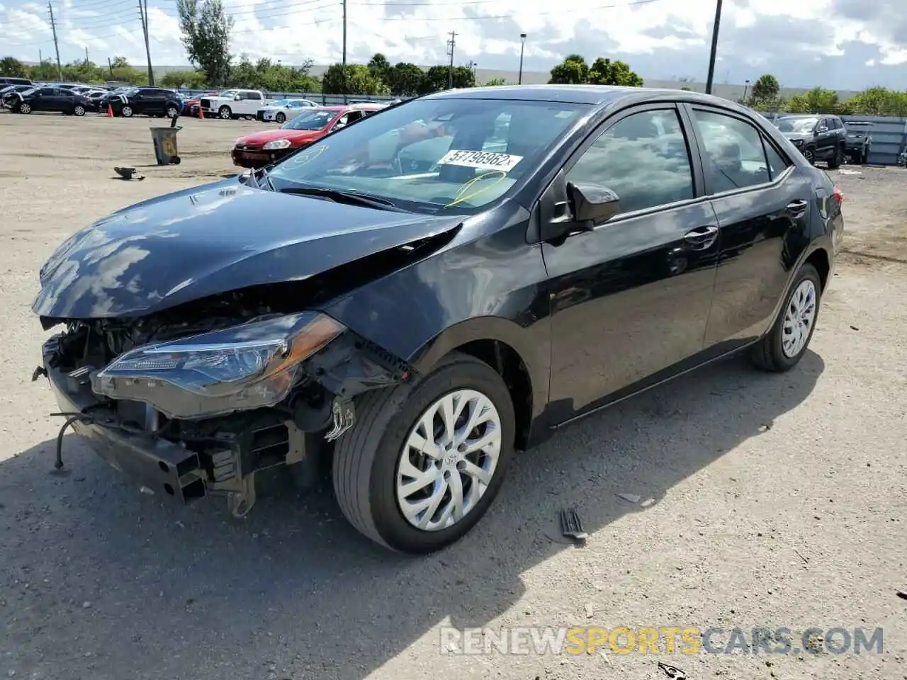 2 Photograph of a damaged car 5YFBURHE6KP896492 TOYOTA COROLLA 2019