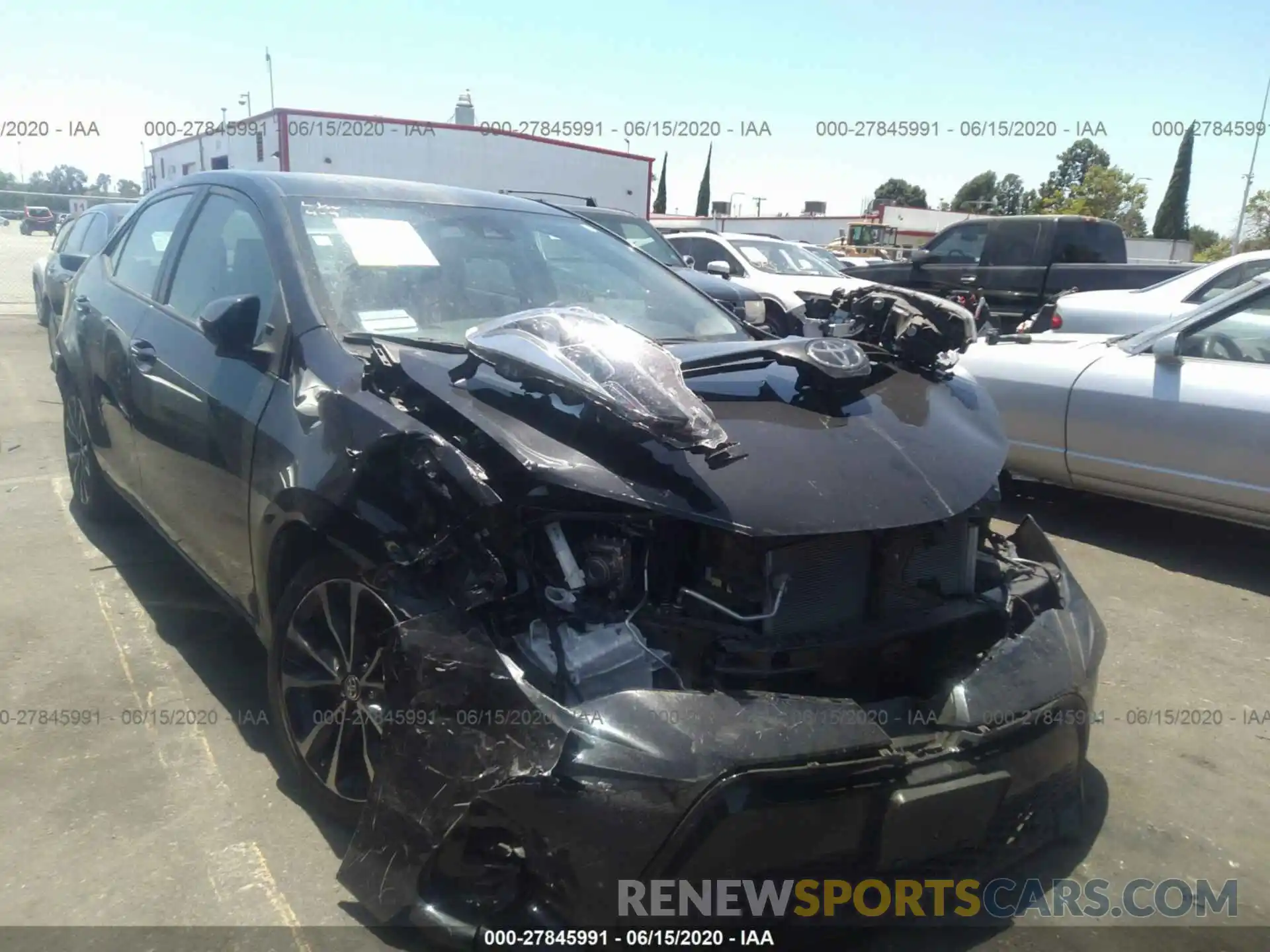 1 Photograph of a damaged car 5YFBURHE6KP896542 TOYOTA COROLLA 2019