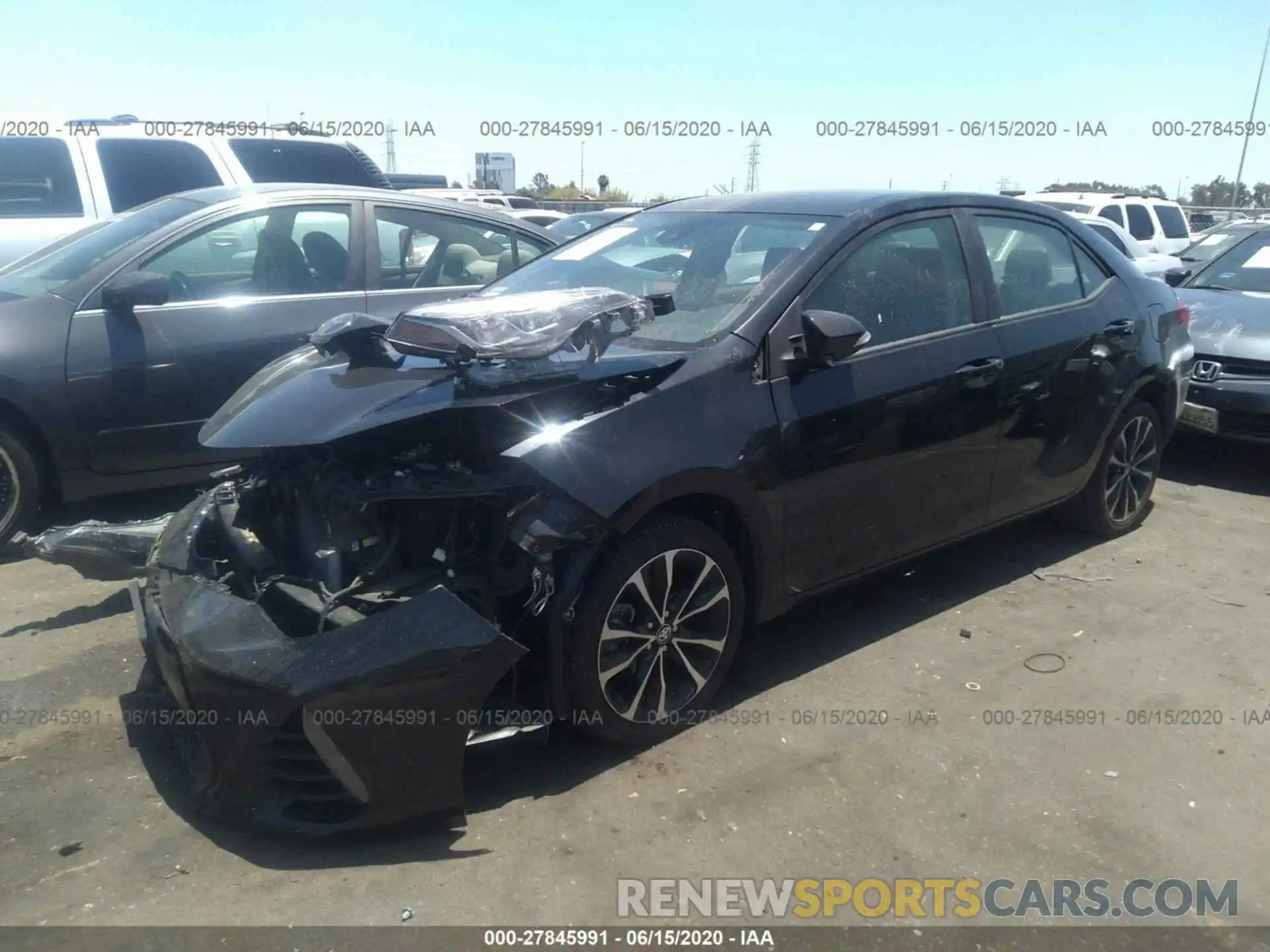 2 Photograph of a damaged car 5YFBURHE6KP896542 TOYOTA COROLLA 2019