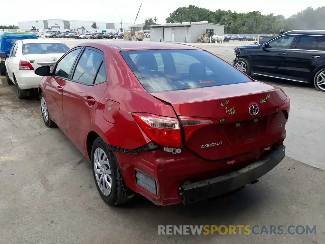 3 Photograph of a damaged car 5YFBURHE6KP896573 TOYOTA COROLLA 2019