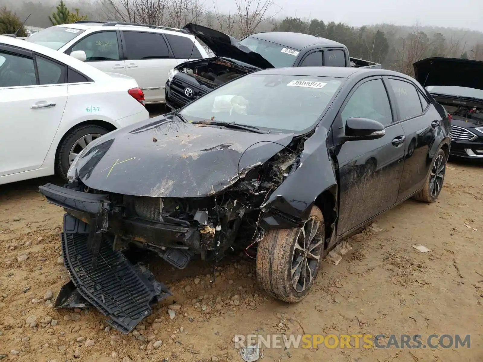 2 Photograph of a damaged car 5YFBURHE6KP896685 TOYOTA COROLLA 2019