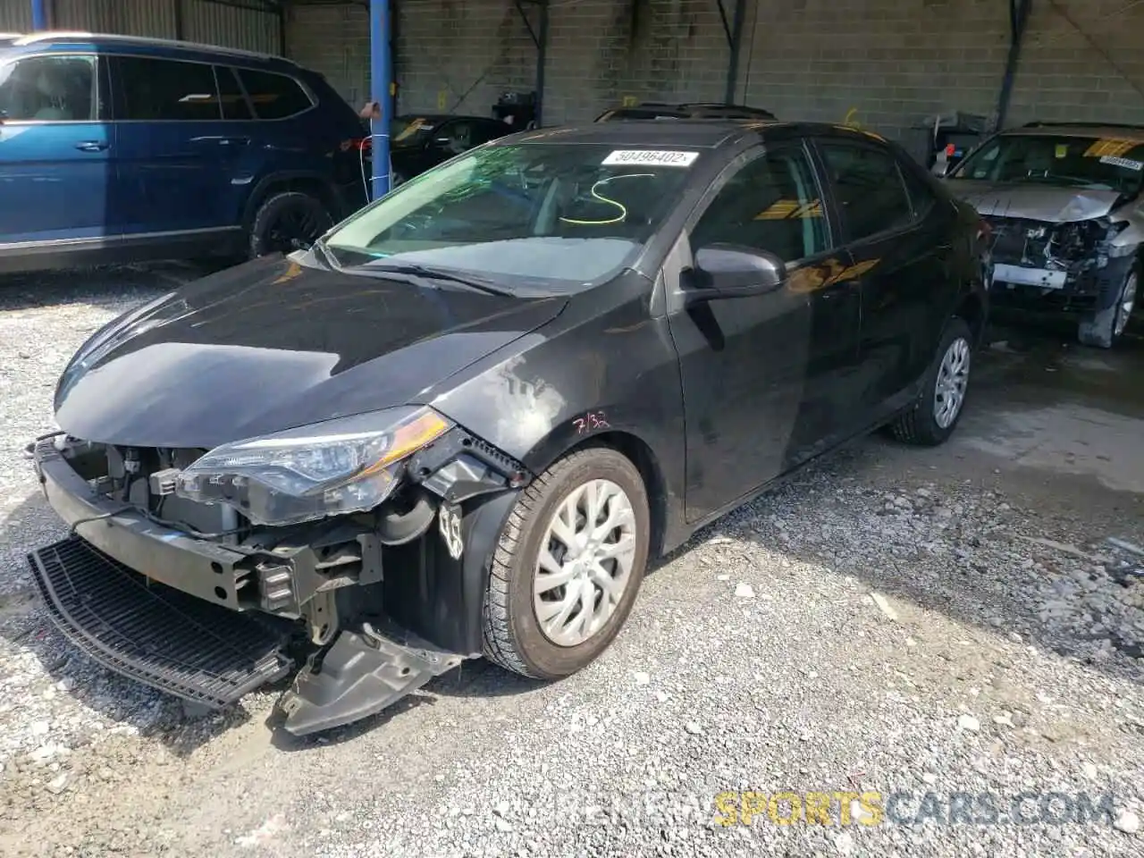 2 Photograph of a damaged car 5YFBURHE6KP897951 TOYOTA COROLLA 2019