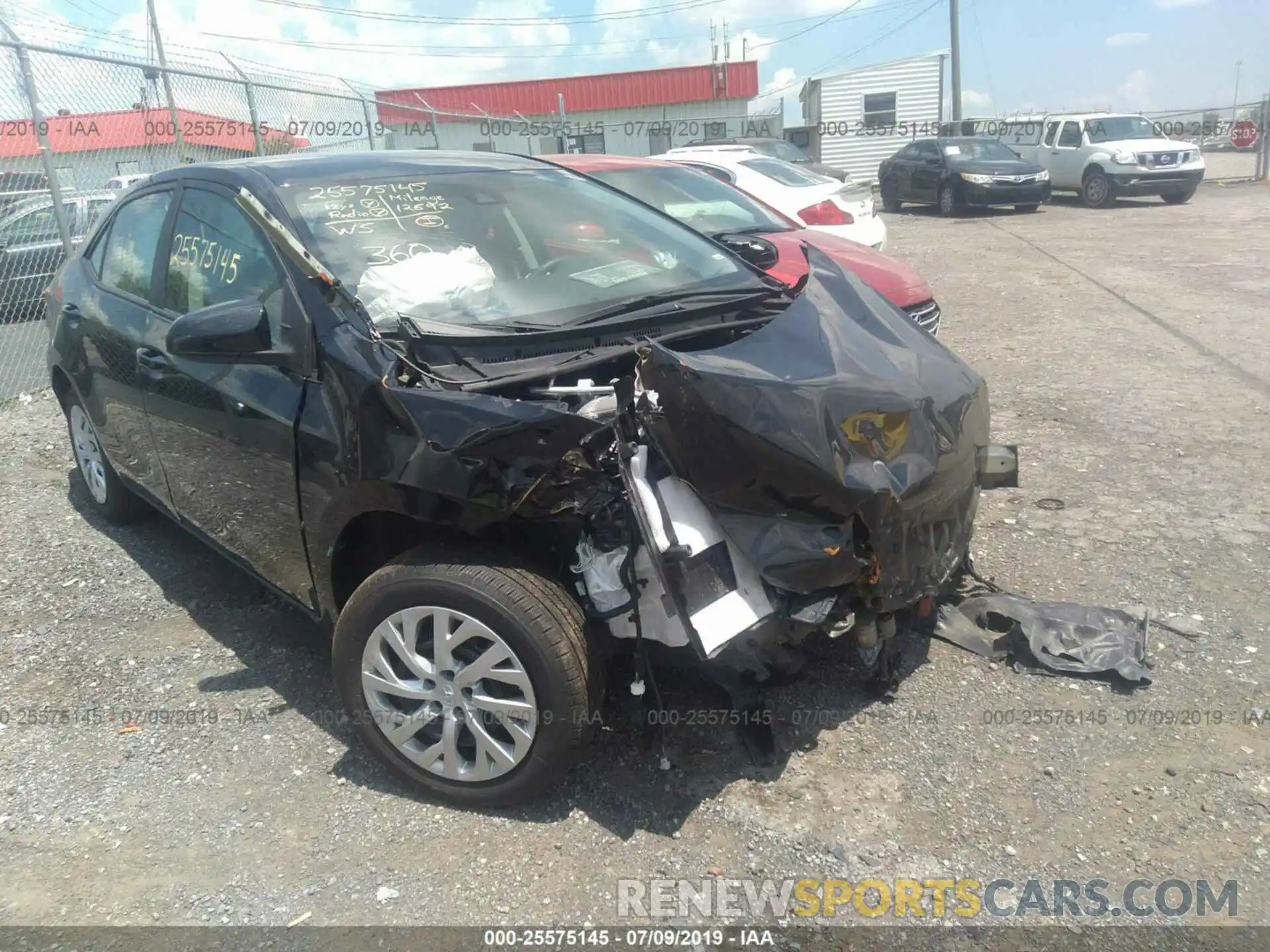 1 Photograph of a damaged car 5YFBURHE6KP898002 TOYOTA COROLLA 2019