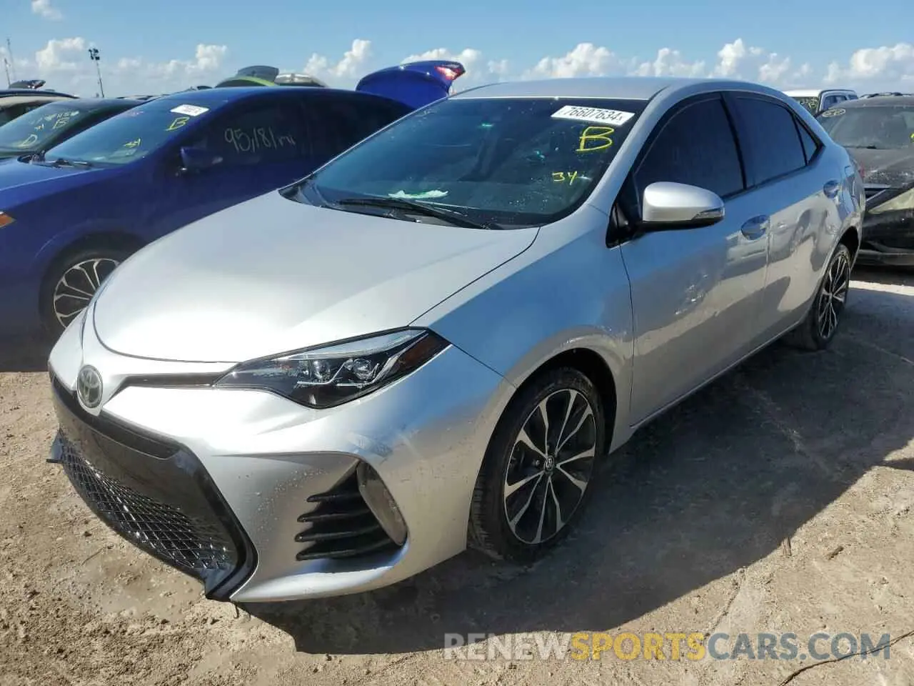 1 Photograph of a damaged car 5YFBURHE6KP899361 TOYOTA COROLLA 2019