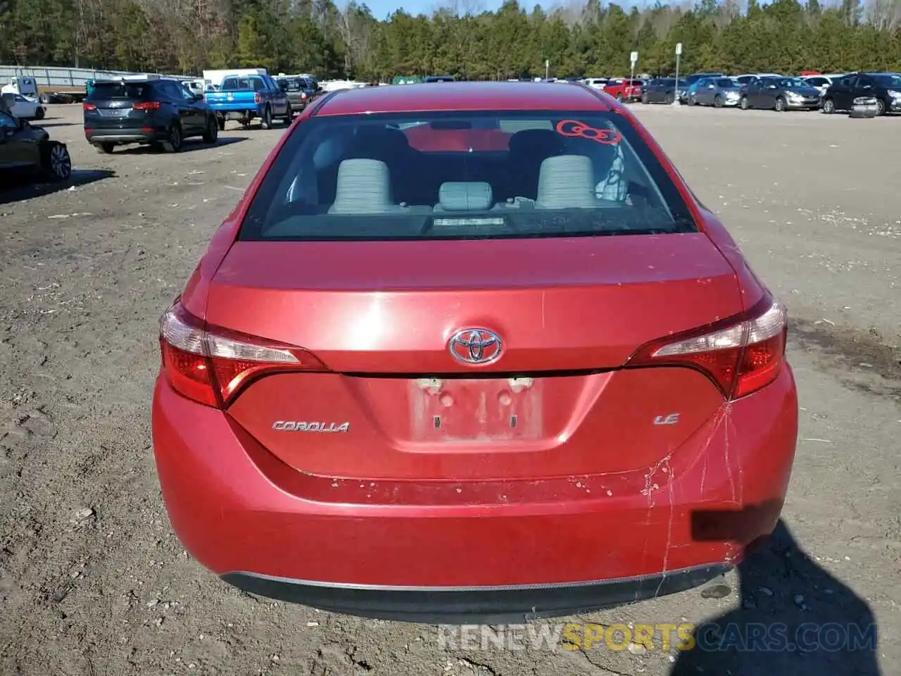 6 Photograph of a damaged car 5YFBURHE6KP899912 TOYOTA COROLLA 2019