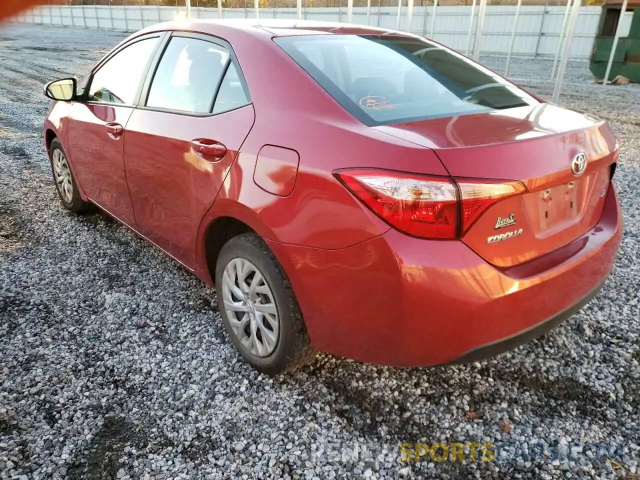 3 Photograph of a damaged car 5YFBURHE6KP900346 TOYOTA COROLLA 2019