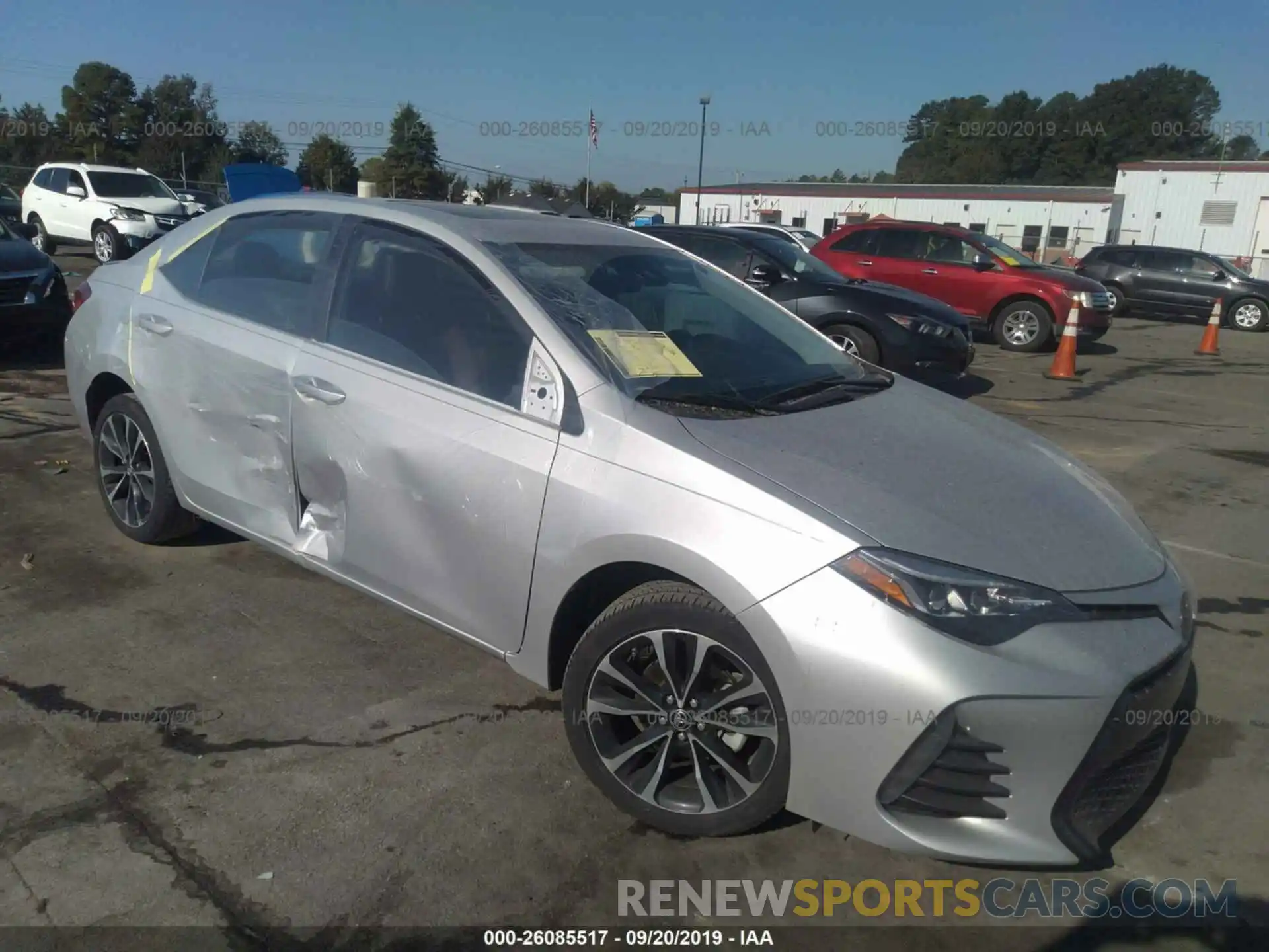 1 Photograph of a damaged car 5YFBURHE6KP900945 TOYOTA COROLLA 2019