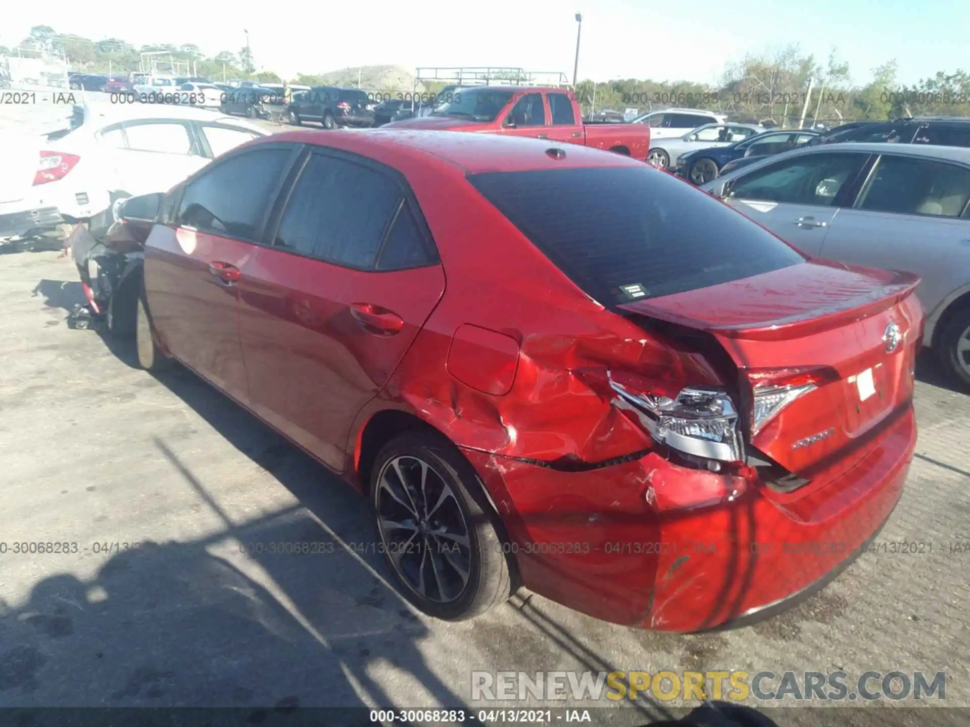 3 Photograph of a damaged car 5YFBURHE6KP903750 TOYOTA COROLLA 2019