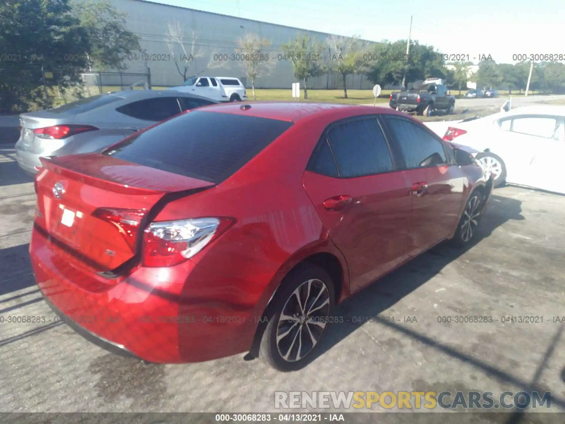 4 Photograph of a damaged car 5YFBURHE6KP903750 TOYOTA COROLLA 2019