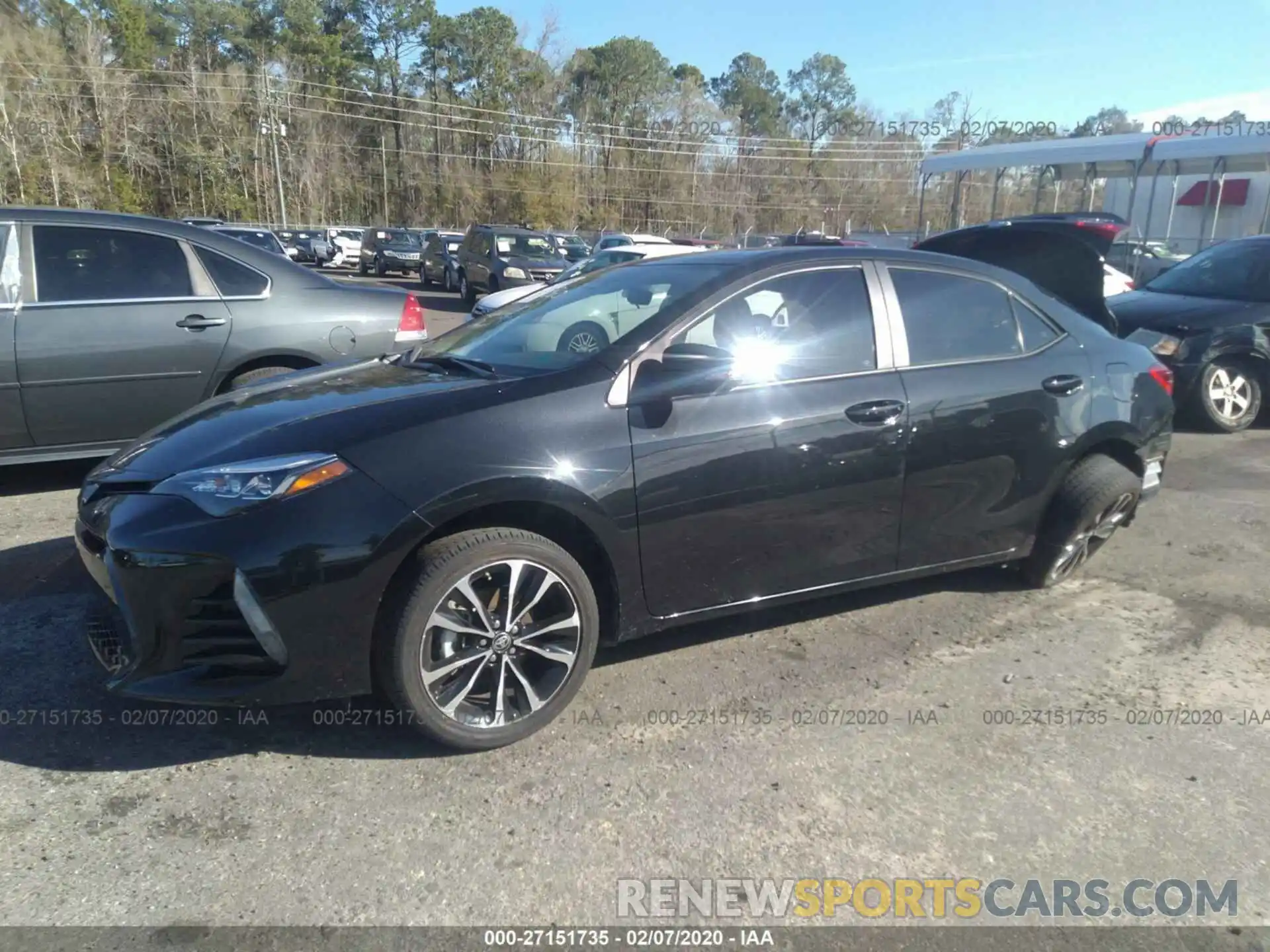 2 Photograph of a damaged car 5YFBURHE6KP906471 TOYOTA COROLLA 2019