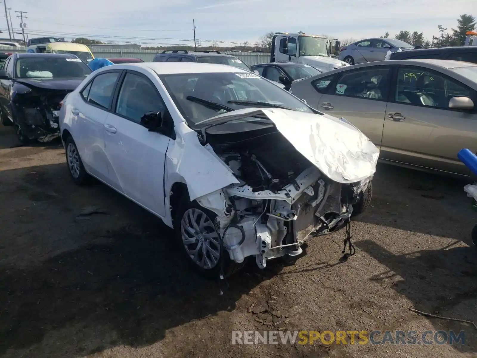 1 Photograph of a damaged car 5YFBURHE6KP912383 TOYOTA COROLLA 2019