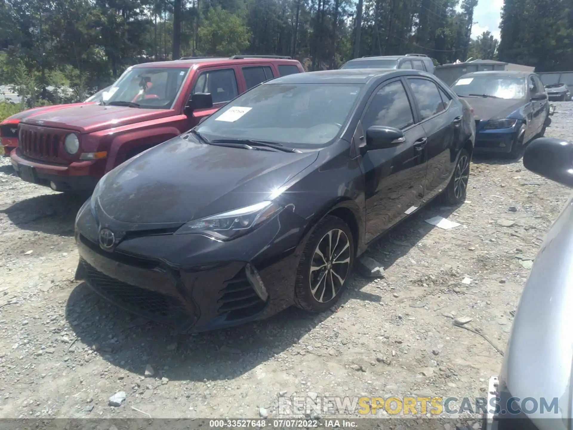 2 Photograph of a damaged car 5YFBURHE6KP916479 TOYOTA COROLLA 2019