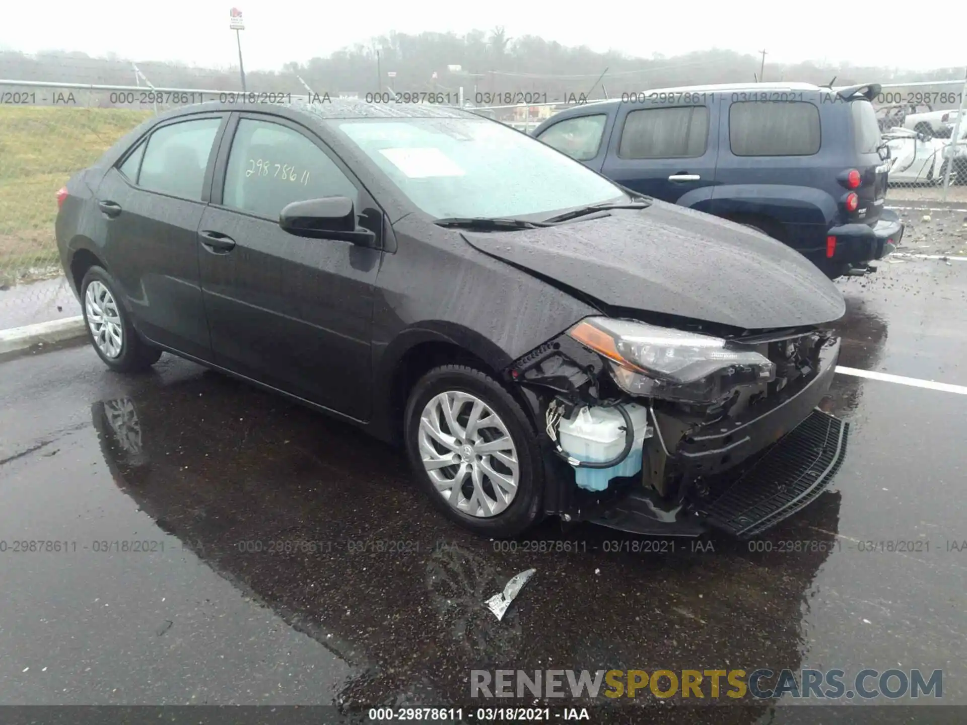 1 Photograph of a damaged car 5YFBURHE6KP923030 TOYOTA COROLLA 2019