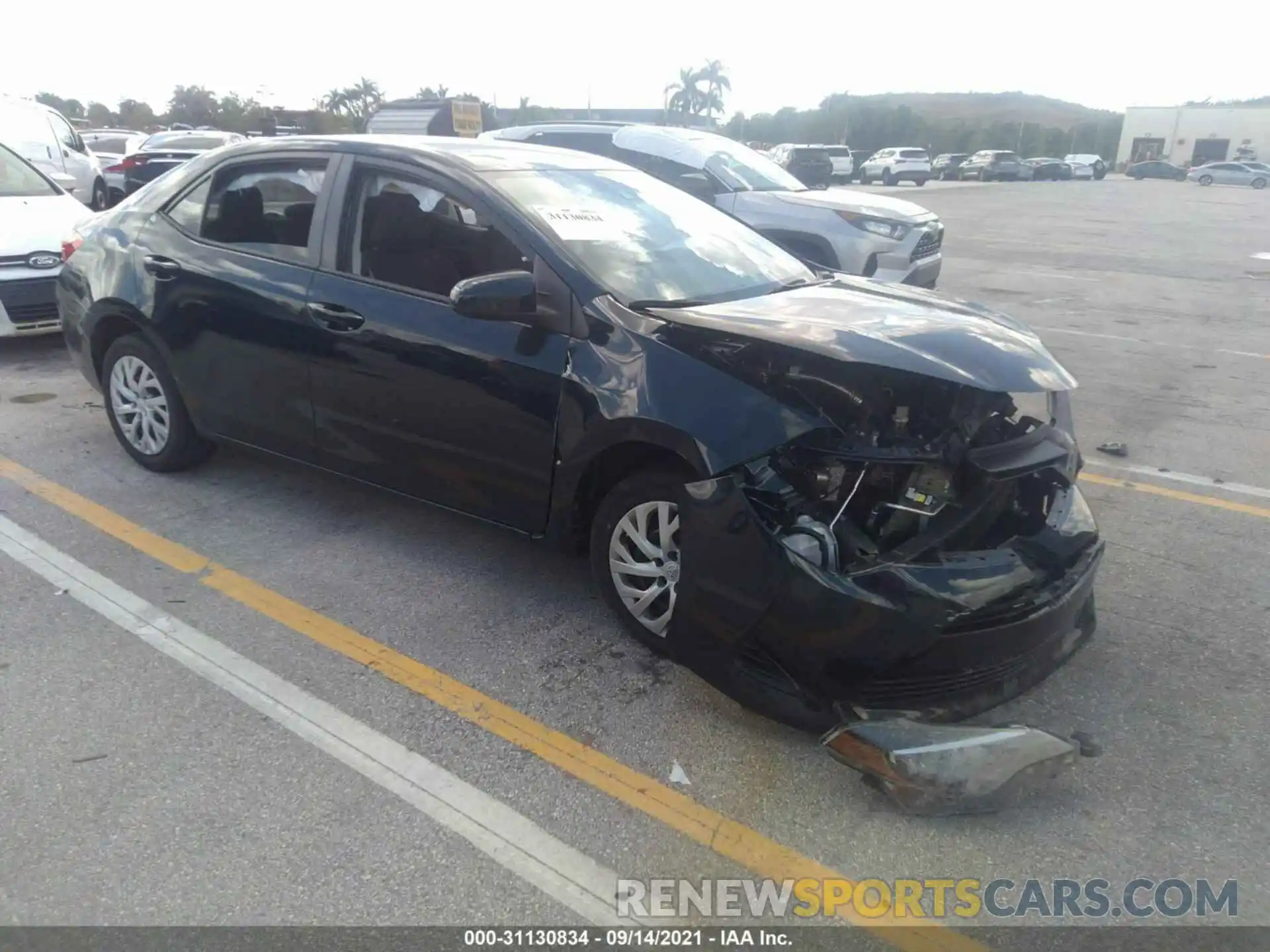 1 Photograph of a damaged car 5YFBURHE6KP930429 TOYOTA COROLLA 2019