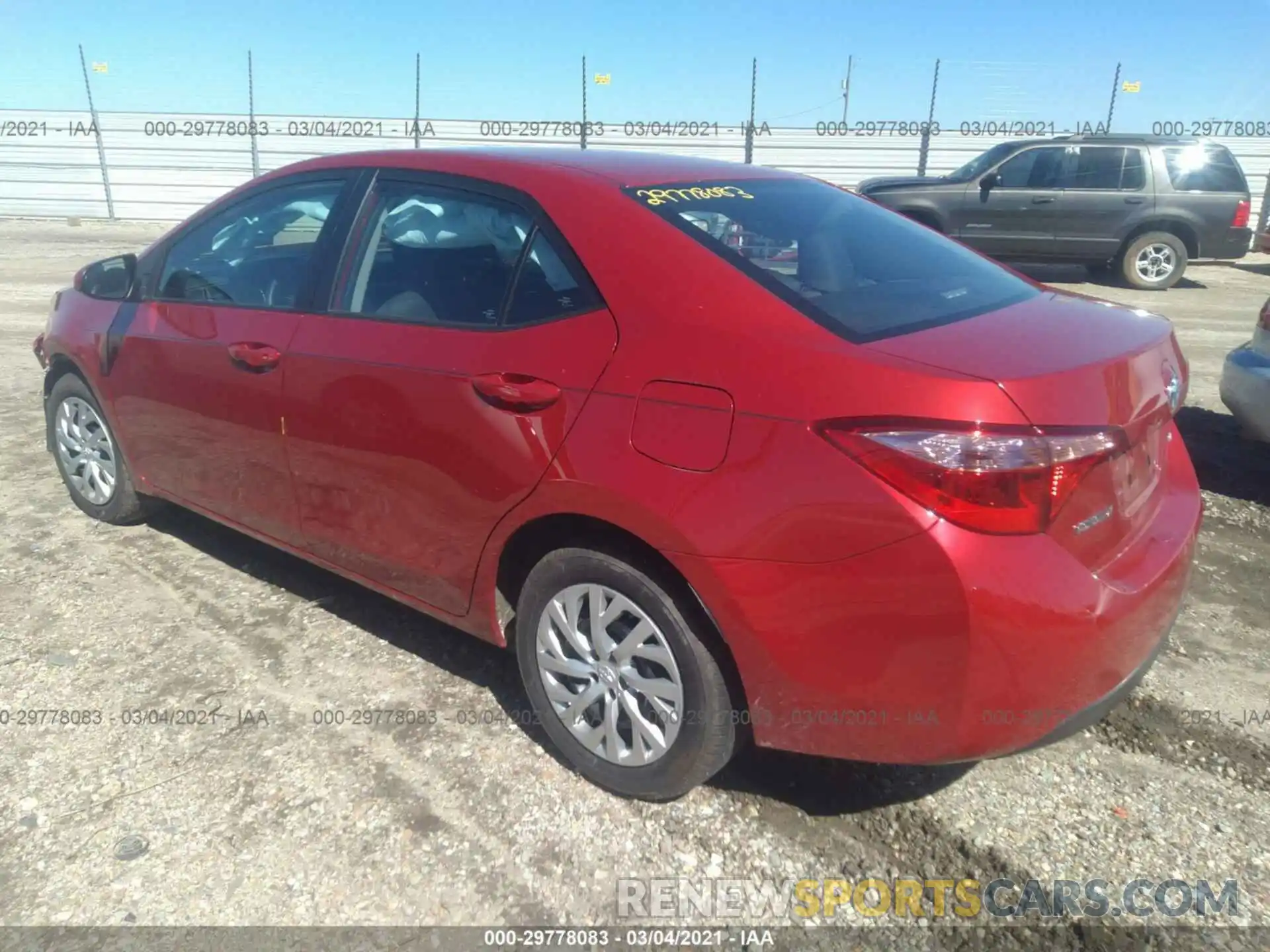 3 Photograph of a damaged car 5YFBURHE6KP930589 TOYOTA COROLLA 2019