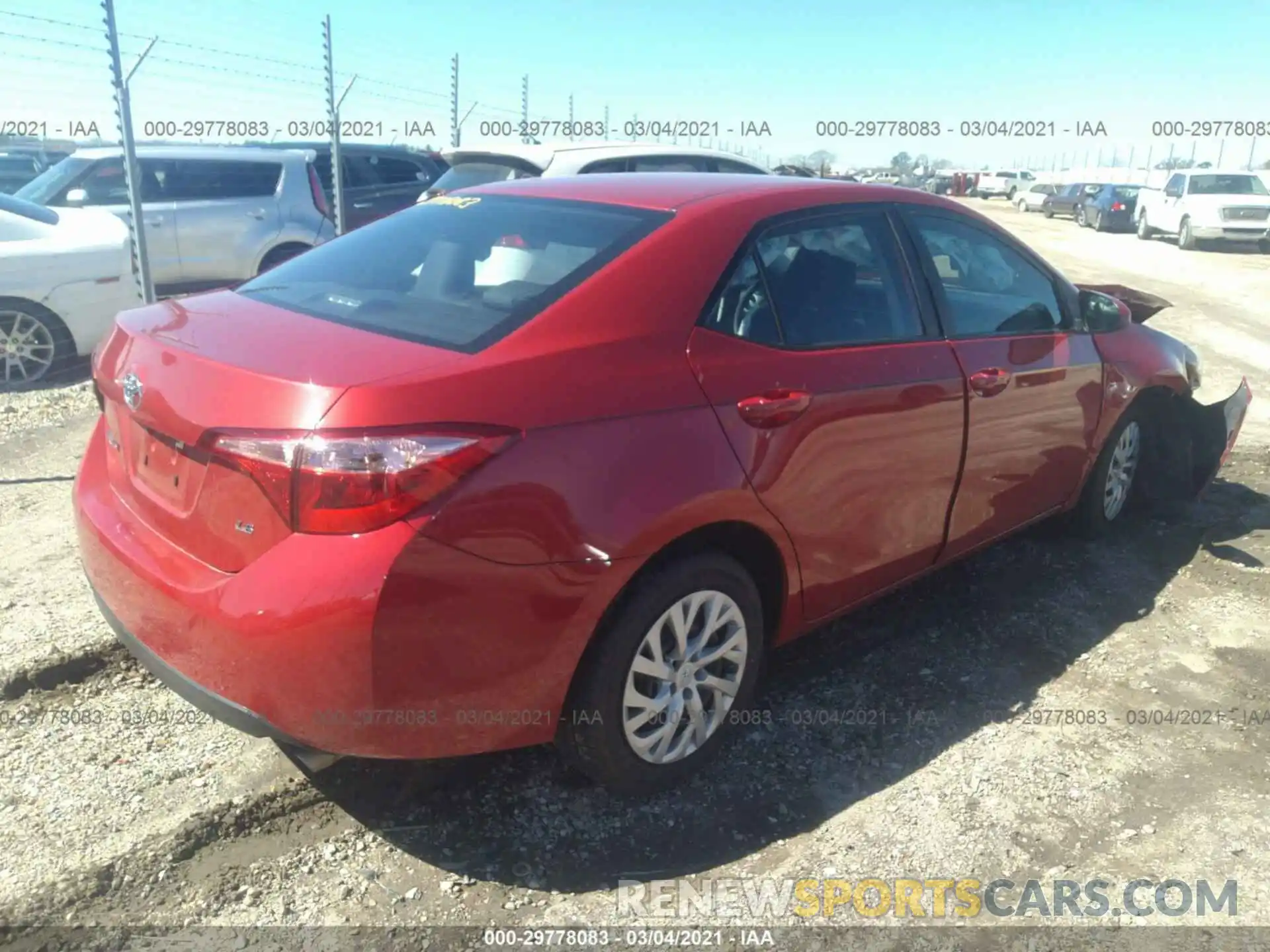 4 Photograph of a damaged car 5YFBURHE6KP930589 TOYOTA COROLLA 2019