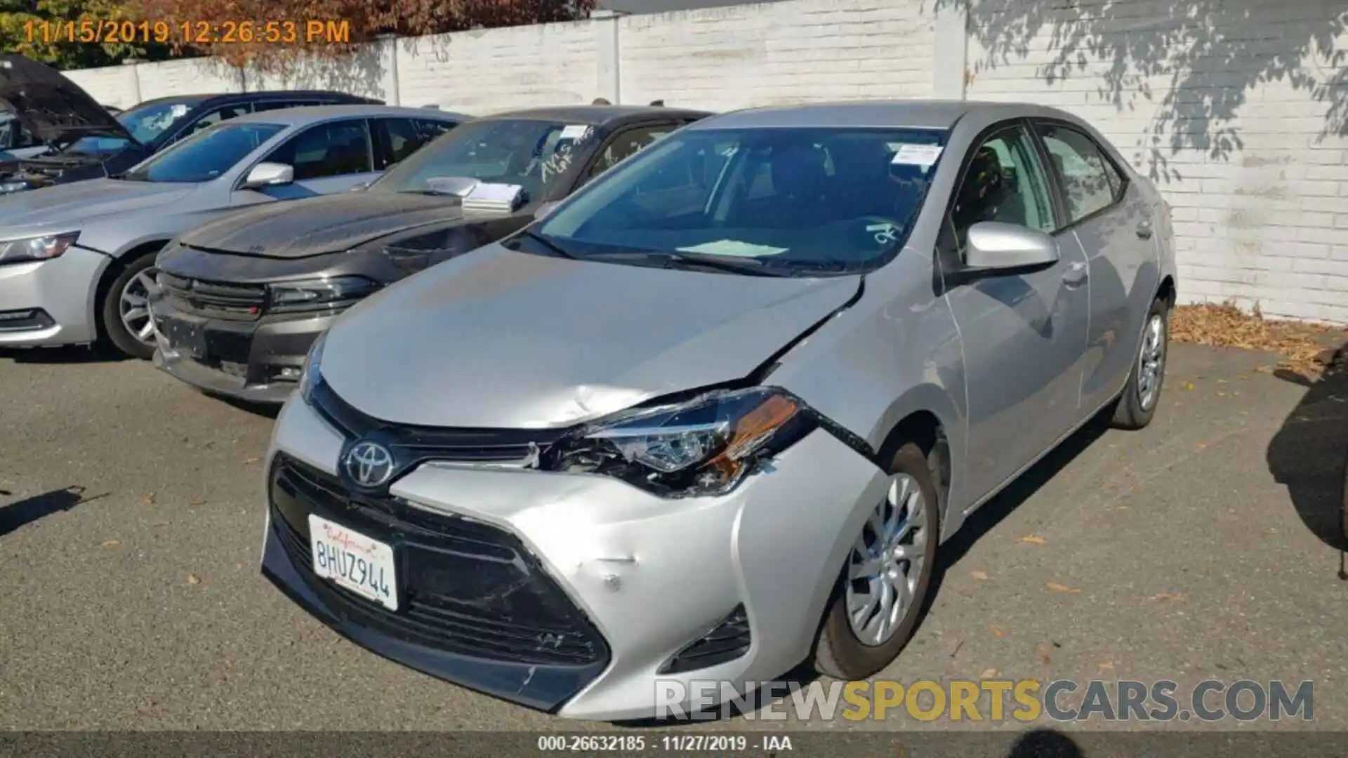 8 Photograph of a damaged car 5YFBURHE6KP933136 TOYOTA COROLLA 2019