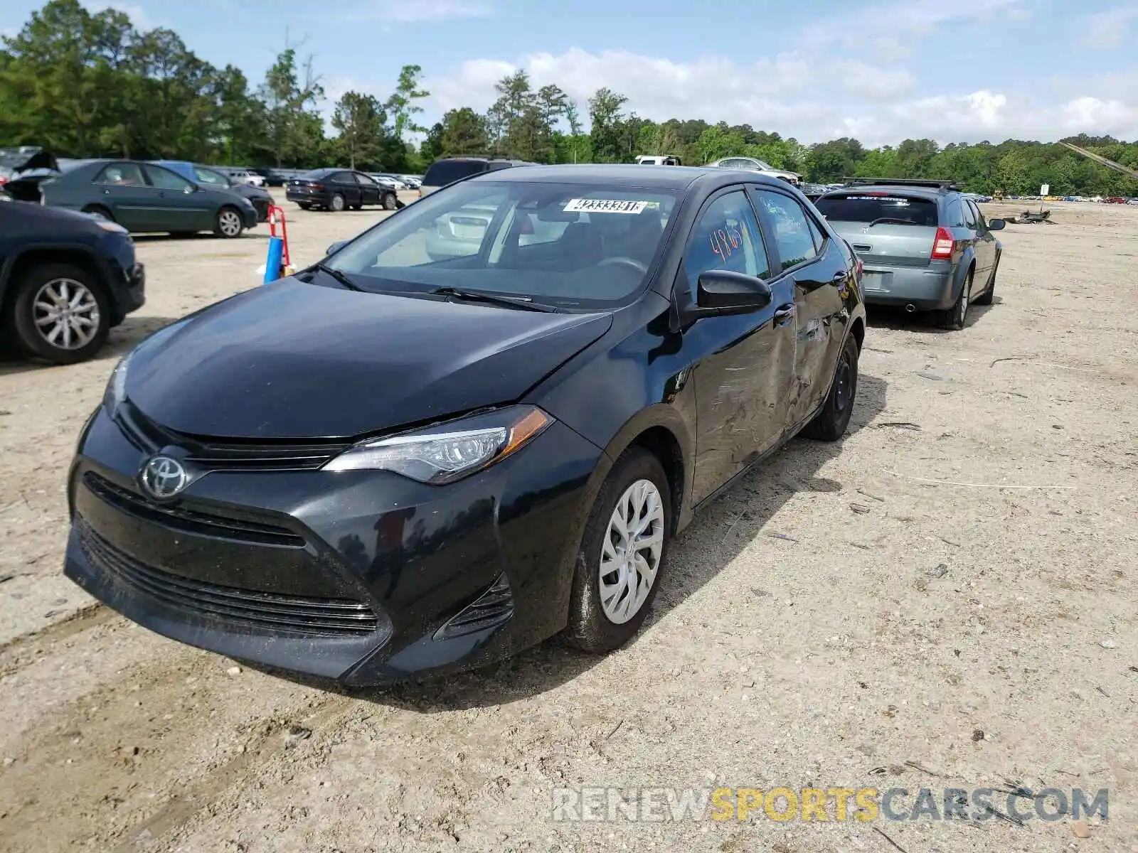 2 Photograph of a damaged car 5YFBURHE6KP933850 TOYOTA COROLLA 2019