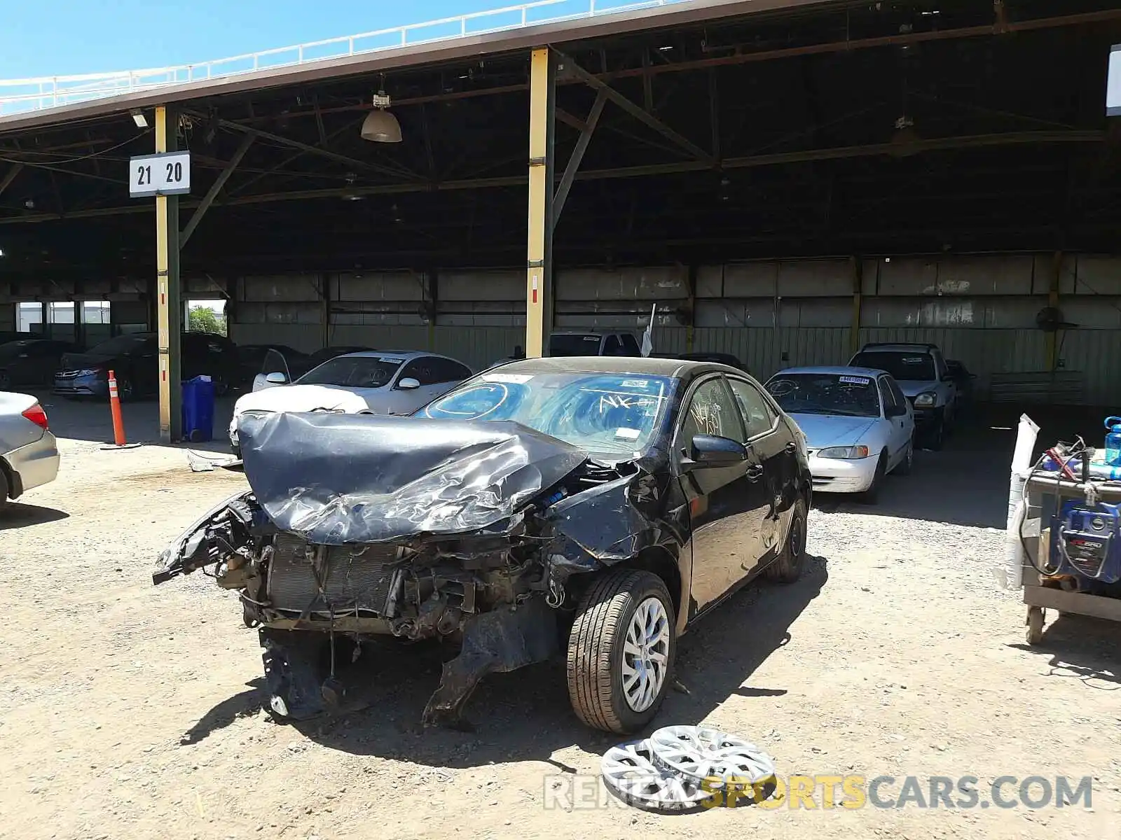 2 Photograph of a damaged car 5YFBURHE6KP934772 TOYOTA COROLLA 2019