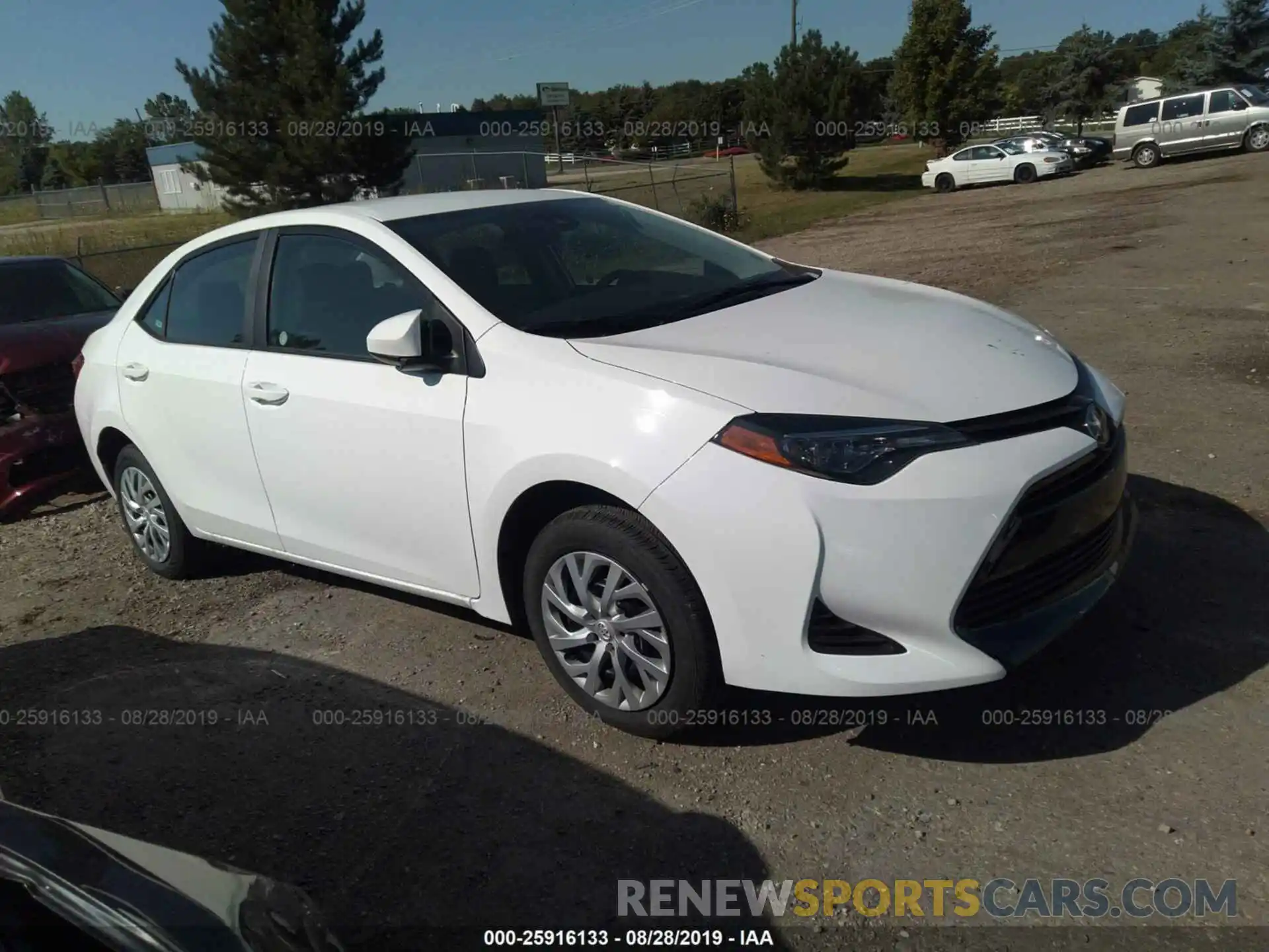 1 Photograph of a damaged car 5YFBURHE6KP936814 TOYOTA COROLLA 2019