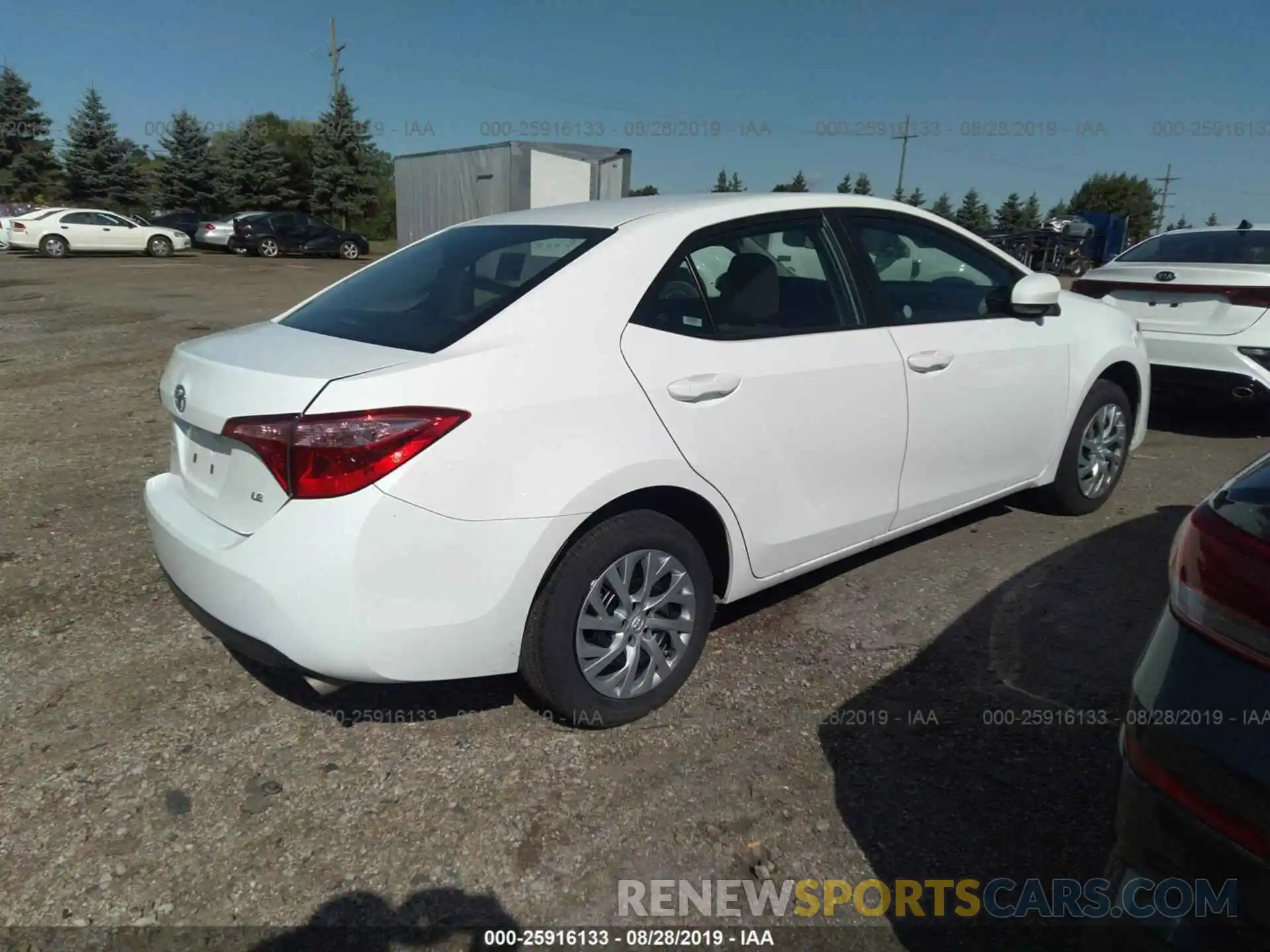 4 Photograph of a damaged car 5YFBURHE6KP936814 TOYOTA COROLLA 2019