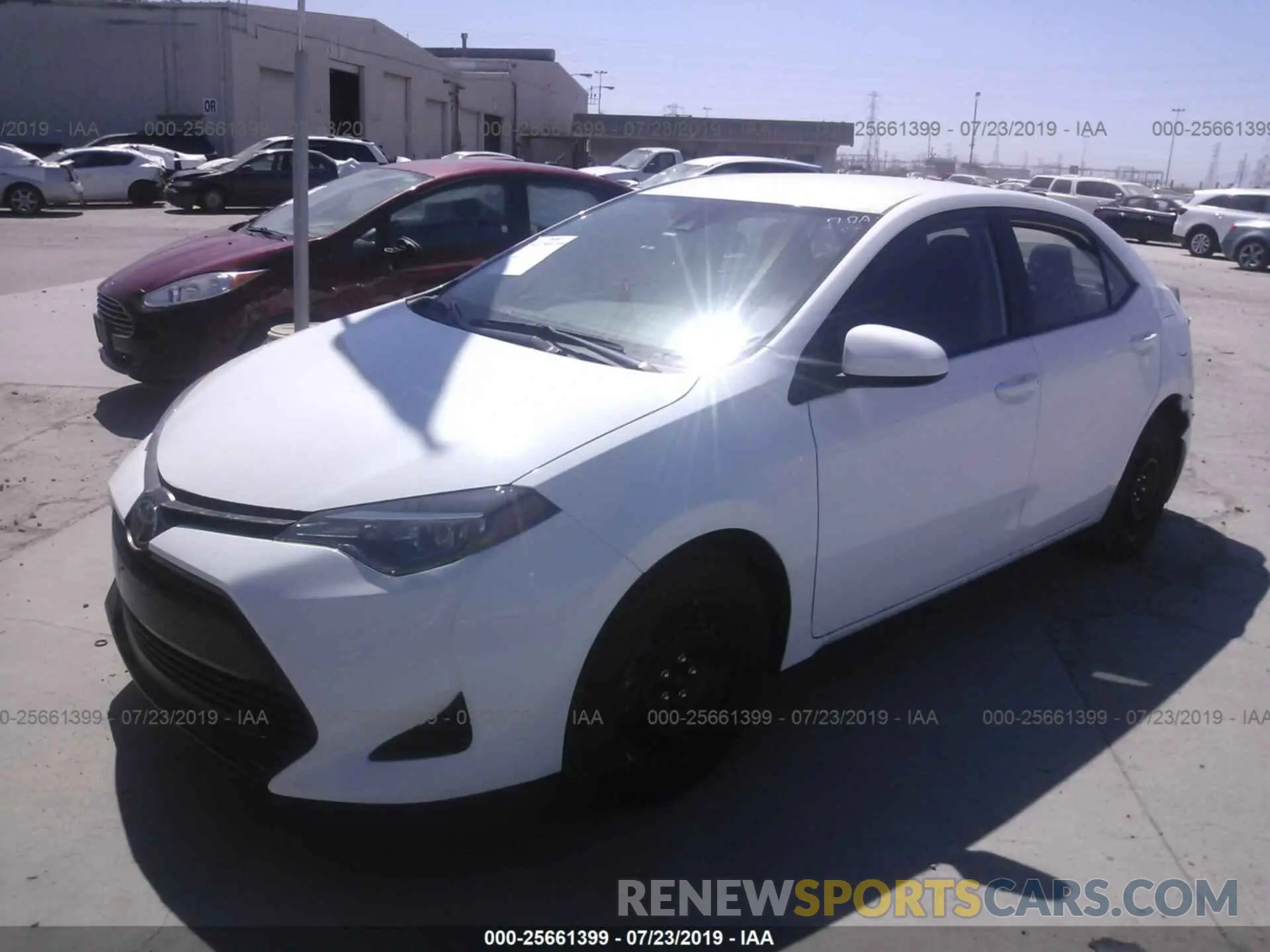 2 Photograph of a damaged car 5YFBURHE6KP936912 TOYOTA COROLLA 2019