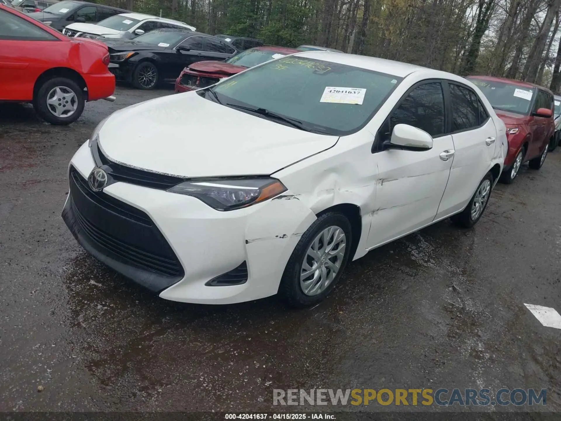 2 Photograph of a damaged car 5YFBURHE6KP937090 TOYOTA COROLLA 2019