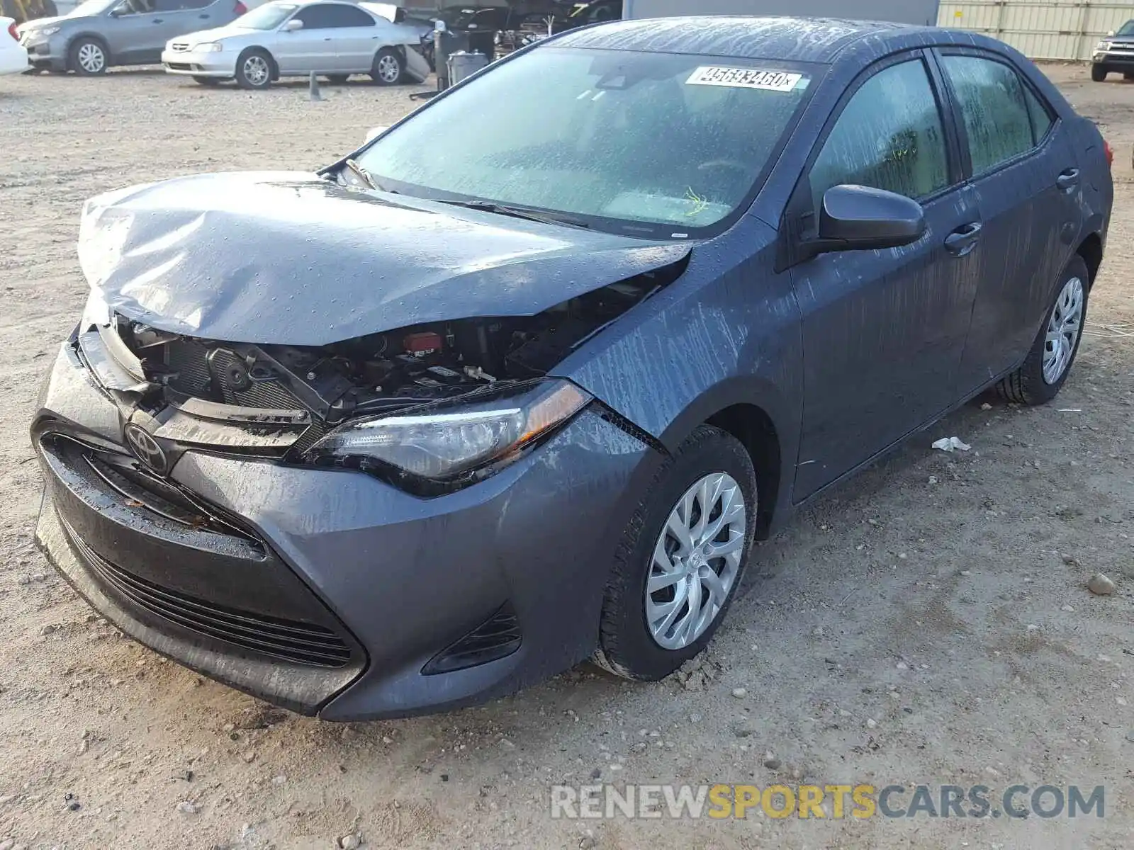 2 Photograph of a damaged car 5YFBURHE6KP937767 TOYOTA COROLLA 2019