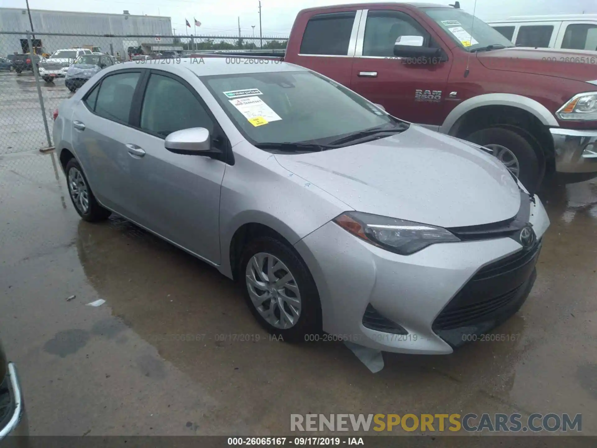 1 Photograph of a damaged car 5YFBURHE6KP939440 TOYOTA COROLLA 2019