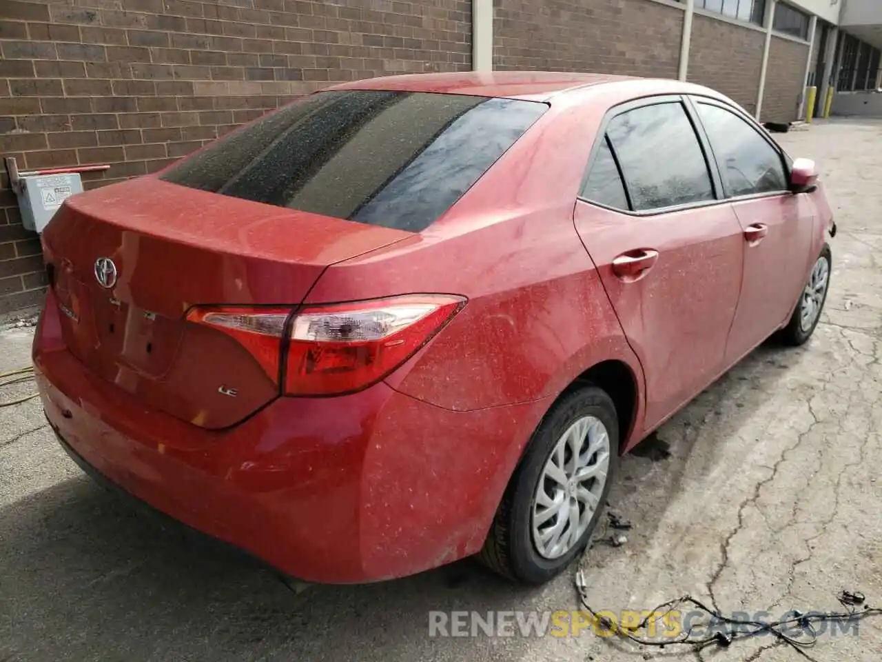 4 Photograph of a damaged car 5YFBURHE6KP940376 TOYOTA COROLLA 2019