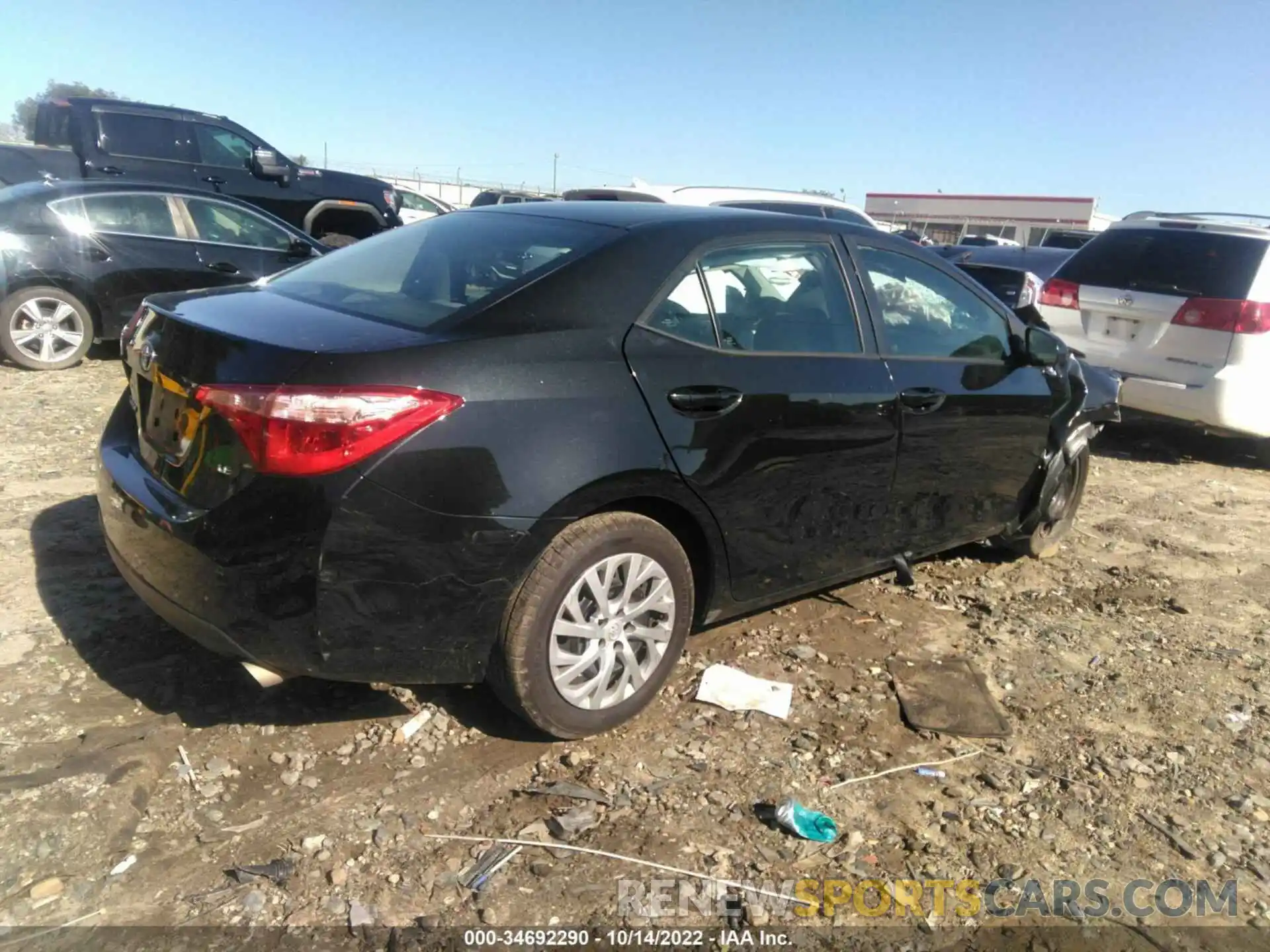 4 Photograph of a damaged car 5YFBURHE6KP941821 TOYOTA COROLLA 2019