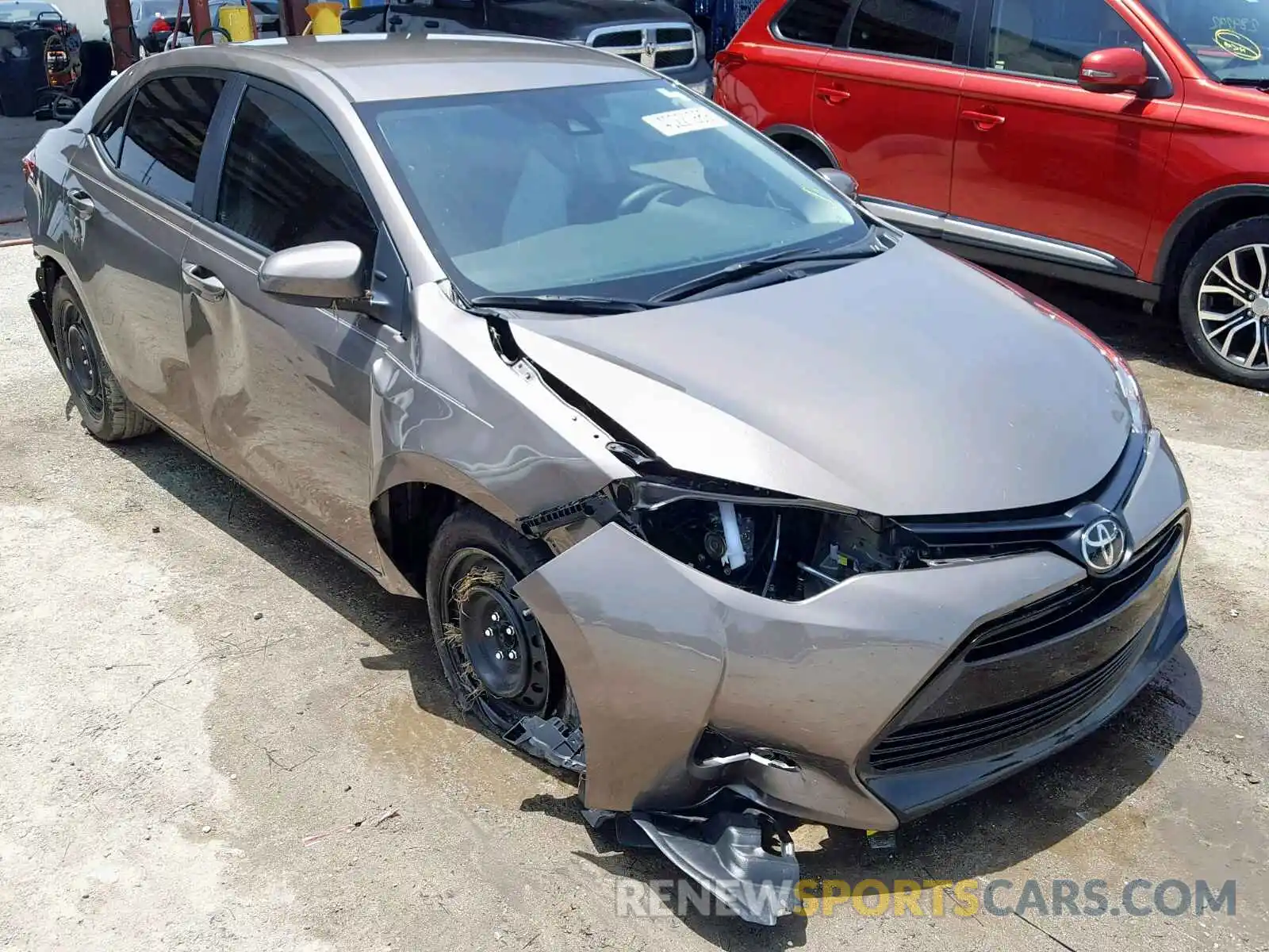 1 Photograph of a damaged car 5YFBURHE7KP856745 TOYOTA COROLLA 2019