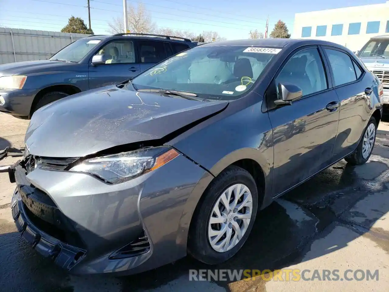 2 Photograph of a damaged car 5YFBURHE7KP857684 TOYOTA COROLLA 2019