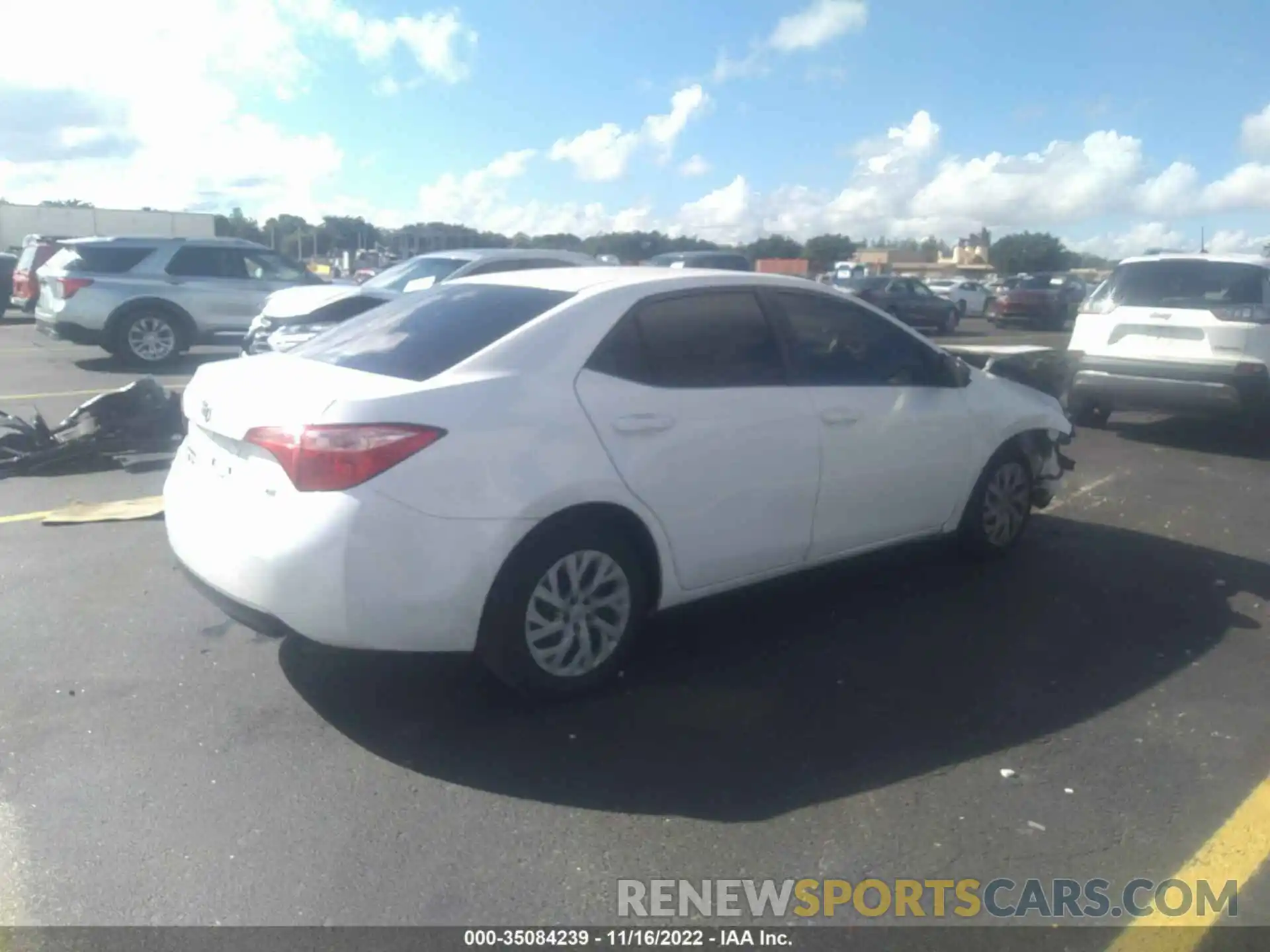 4 Photograph of a damaged car 5YFBURHE7KP860990 TOYOTA COROLLA 2019