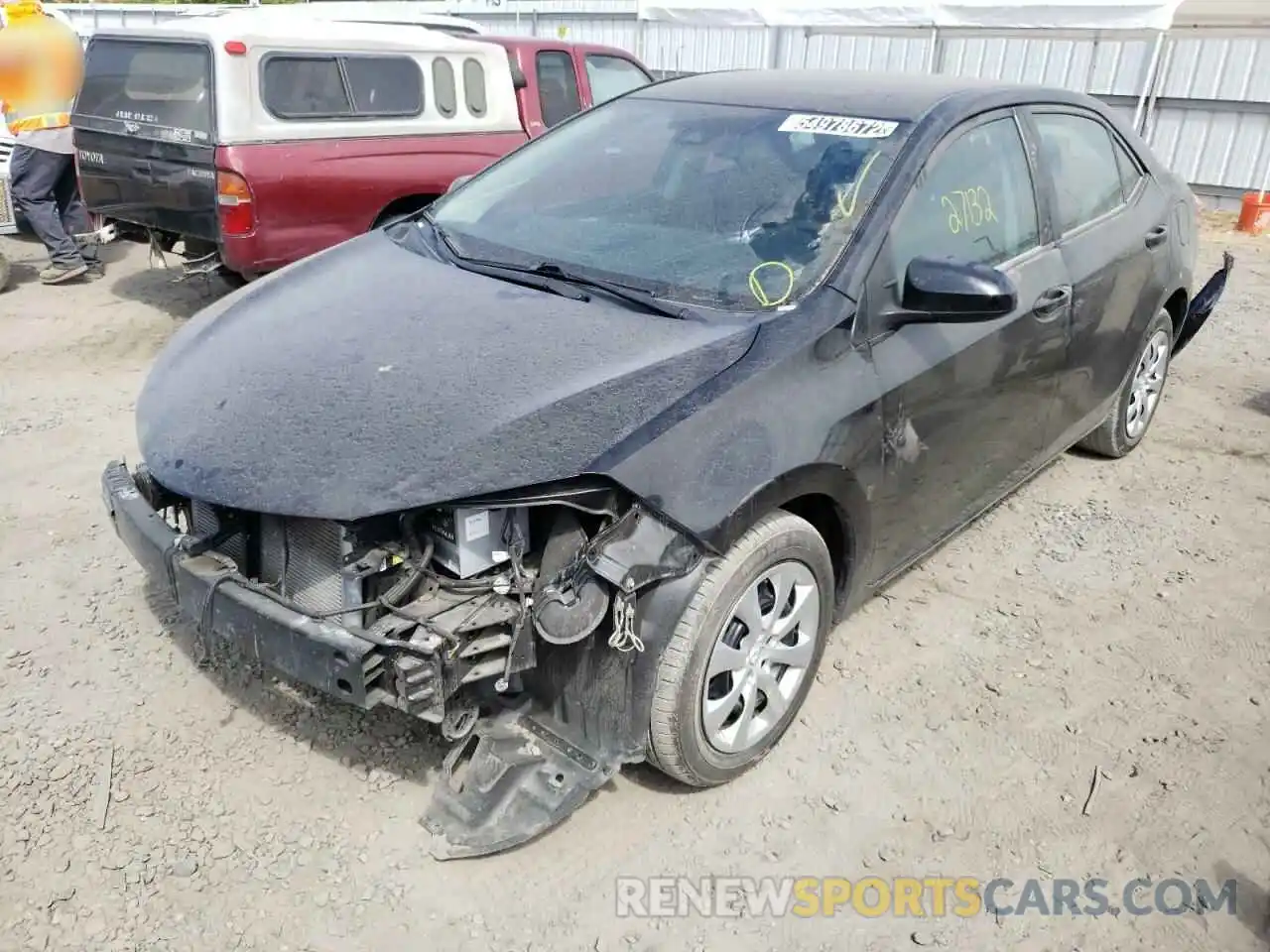 2 Photograph of a damaged car 5YFBURHE7KP861461 TOYOTA COROLLA 2019