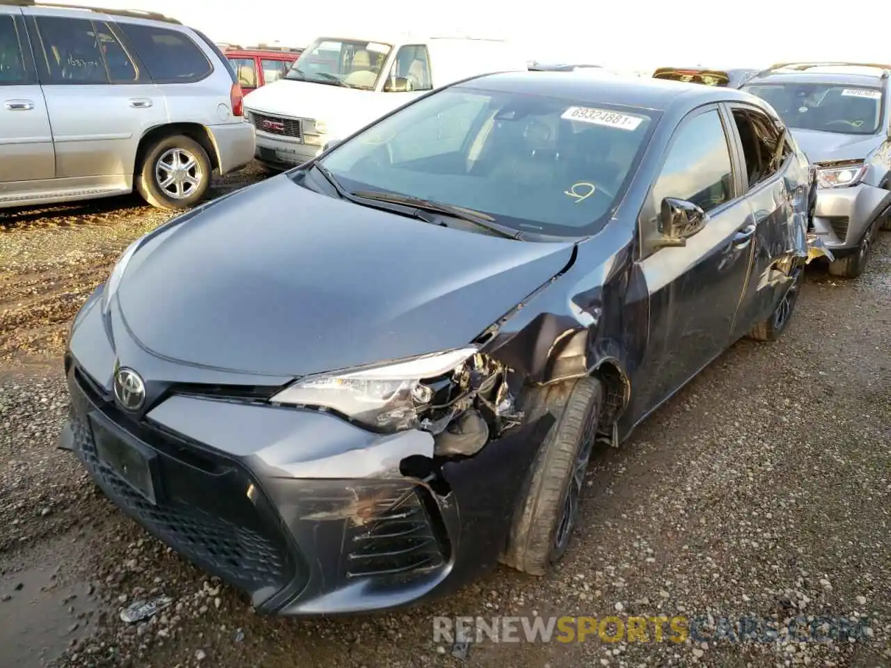 2 Photograph of a damaged car 5YFBURHE7KP863081 TOYOTA COROLLA 2019