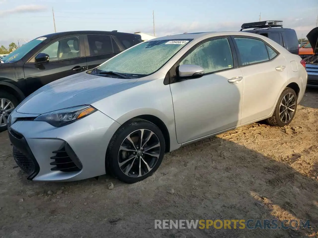 1 Photograph of a damaged car 5YFBURHE7KP863288 TOYOTA COROLLA 2019