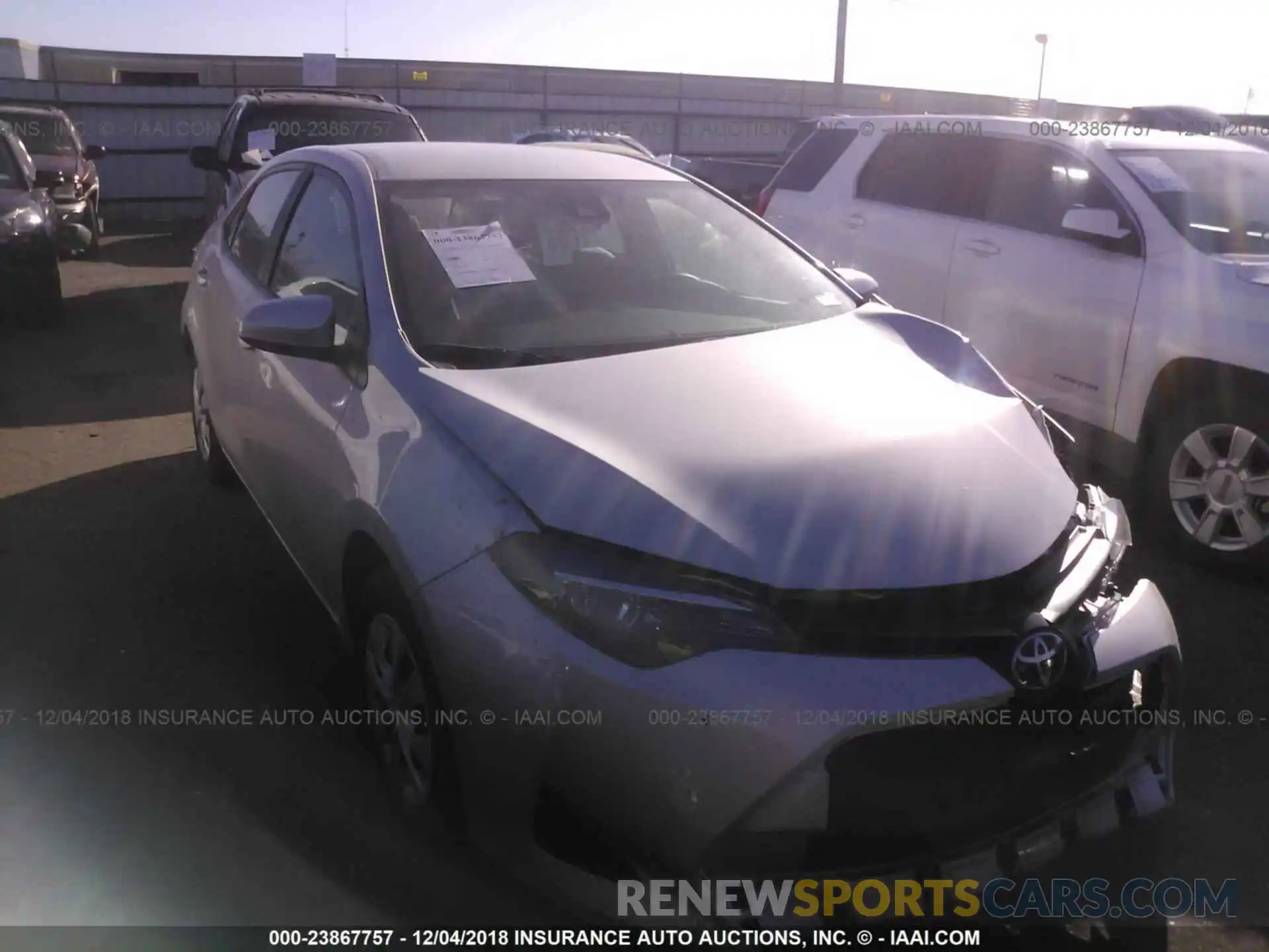 1 Photograph of a damaged car 5YFBURHE7KP863811 TOYOTA COROLLA 2019