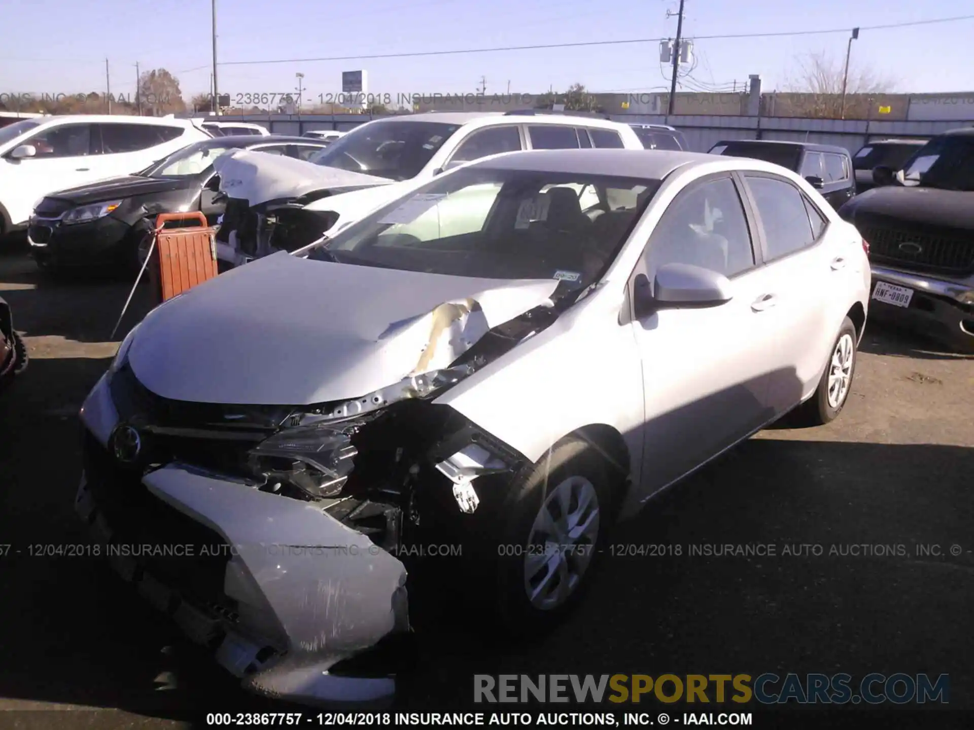 2 Photograph of a damaged car 5YFBURHE7KP863811 TOYOTA COROLLA 2019