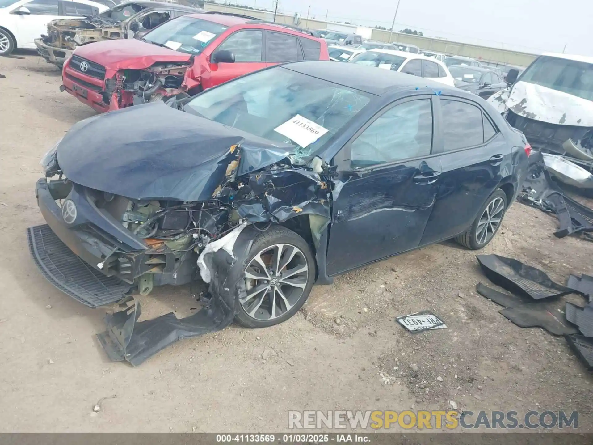 2 Photograph of a damaged car 5YFBURHE7KP863971 TOYOTA COROLLA 2019