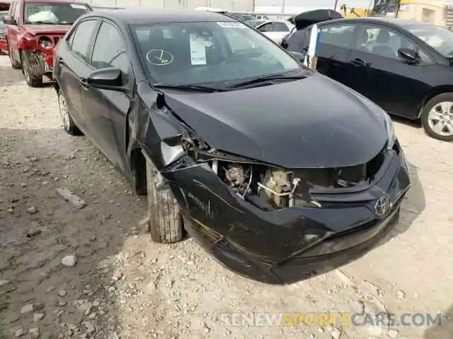 1 Photograph of a damaged car 5YFBURHE7KP864022 TOYOTA COROLLA 2019