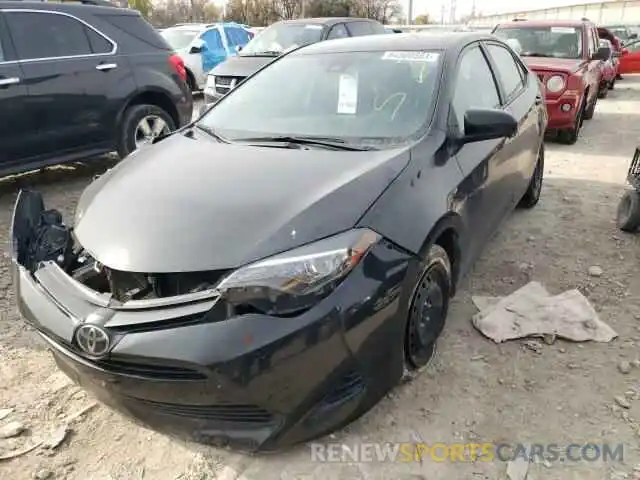 2 Photograph of a damaged car 5YFBURHE7KP864022 TOYOTA COROLLA 2019