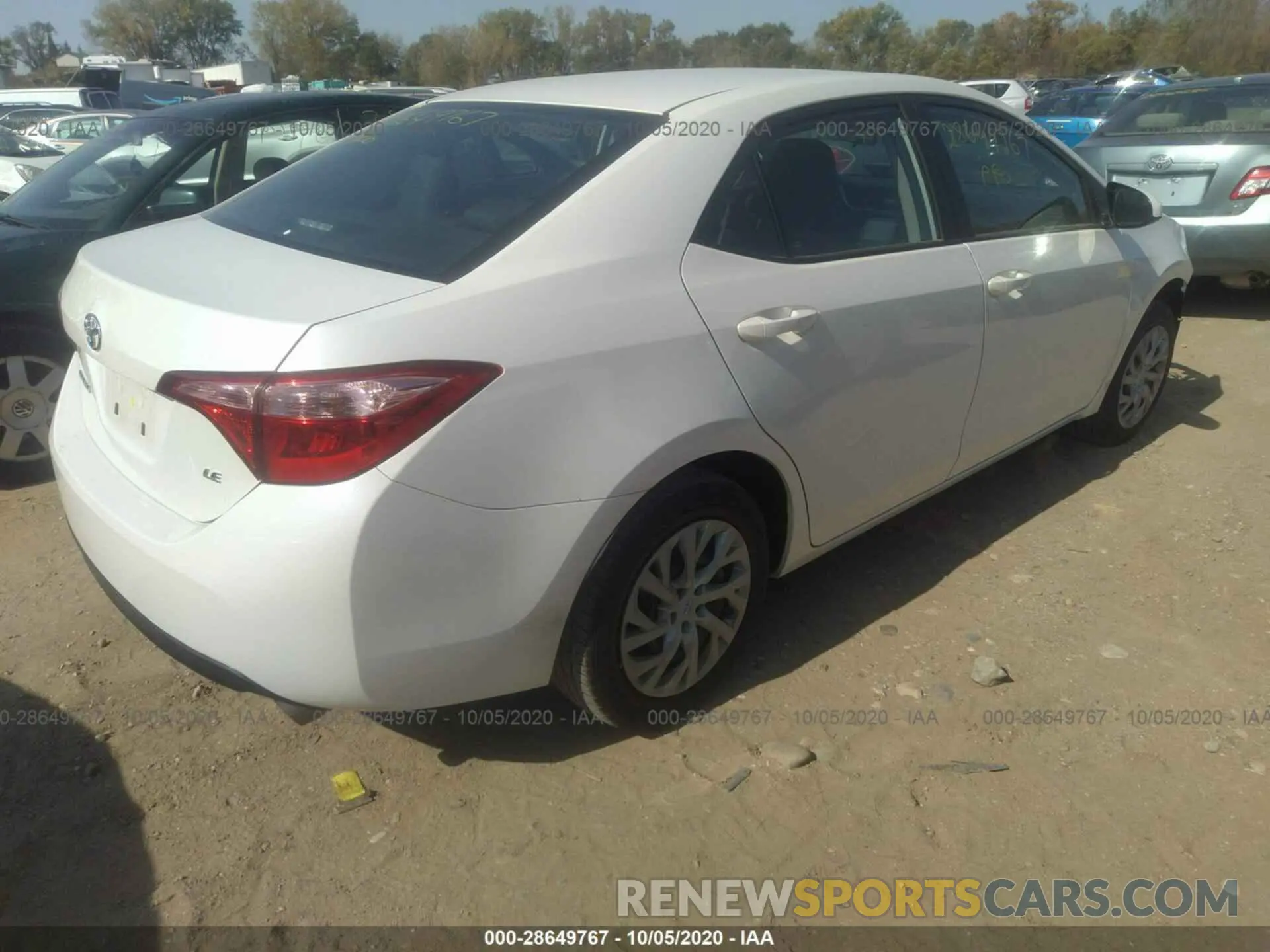 4 Photograph of a damaged car 5YFBURHE7KP864442 TOYOTA COROLLA 2019