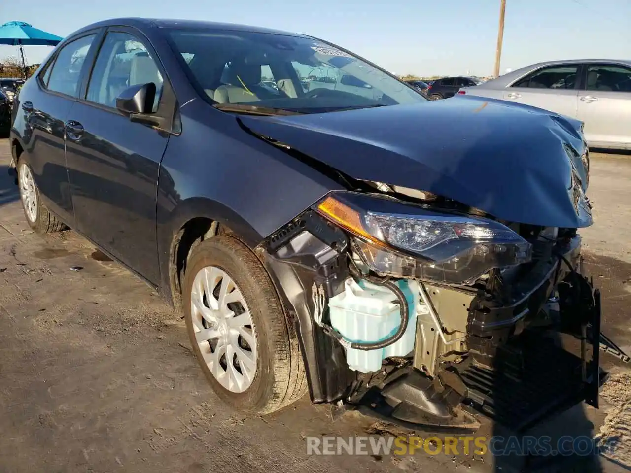 1 Photograph of a damaged car 5YFBURHE7KP864733 TOYOTA COROLLA 2019