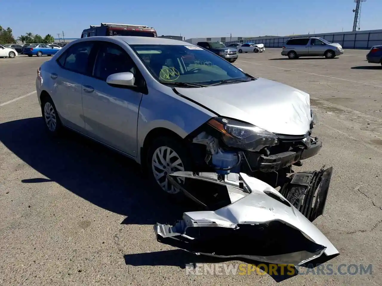 1 Photograph of a damaged car 5YFBURHE7KP866207 TOYOTA COROLLA 2019